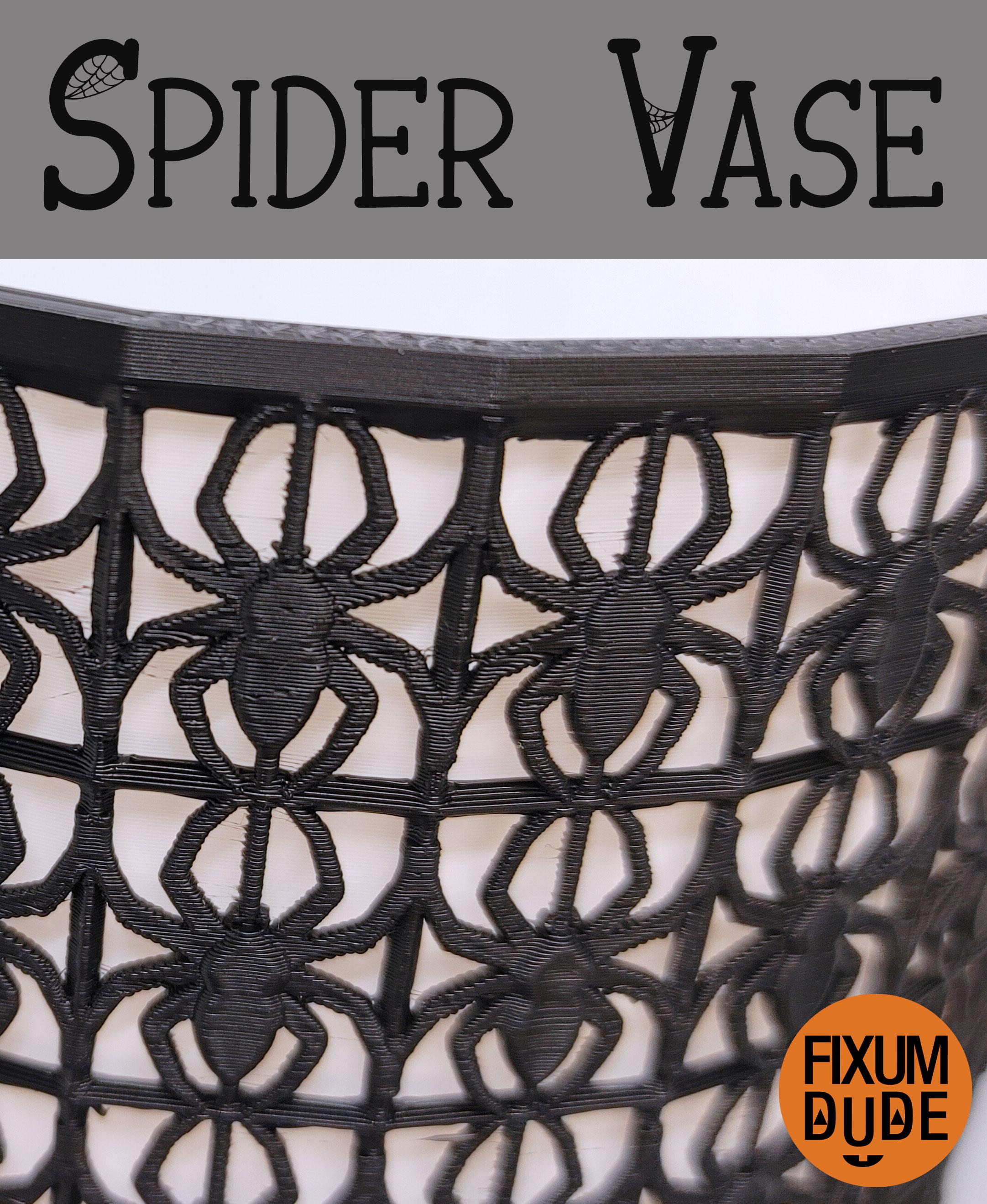 Arachnophobia Spider Vase 3d model