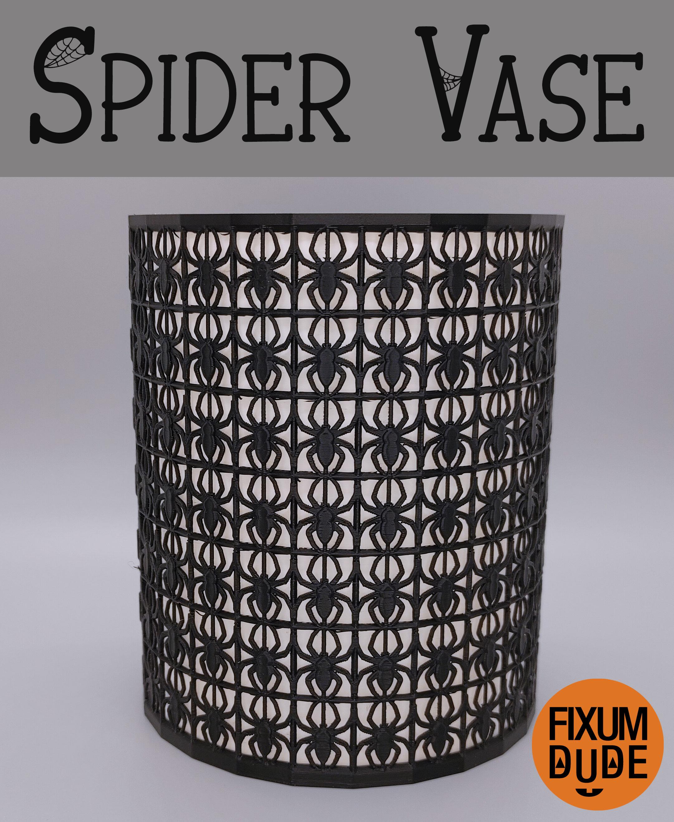 Arachnophobia Spider Vase 3d model