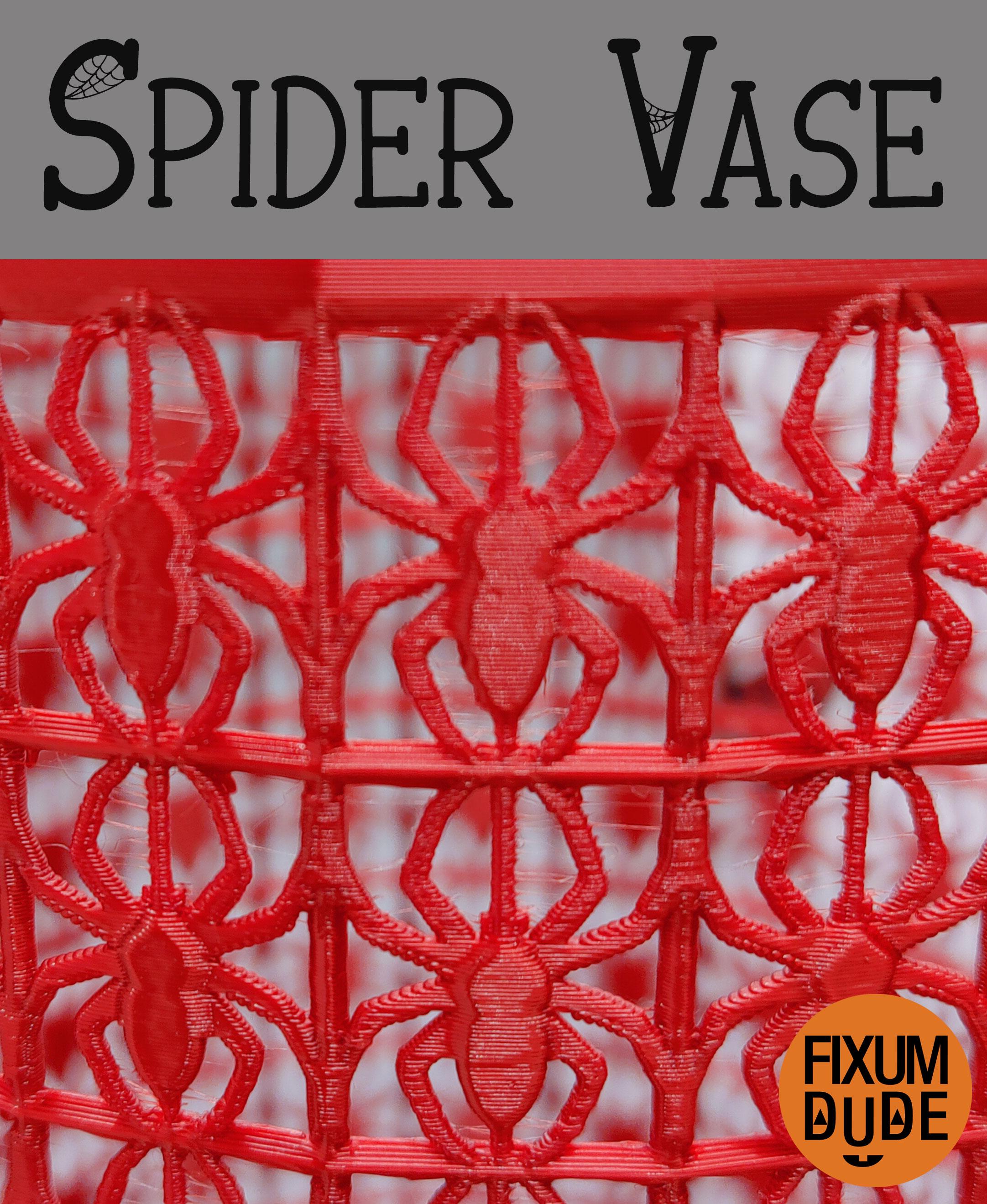 Arachnophobia Spider Vase 3d model