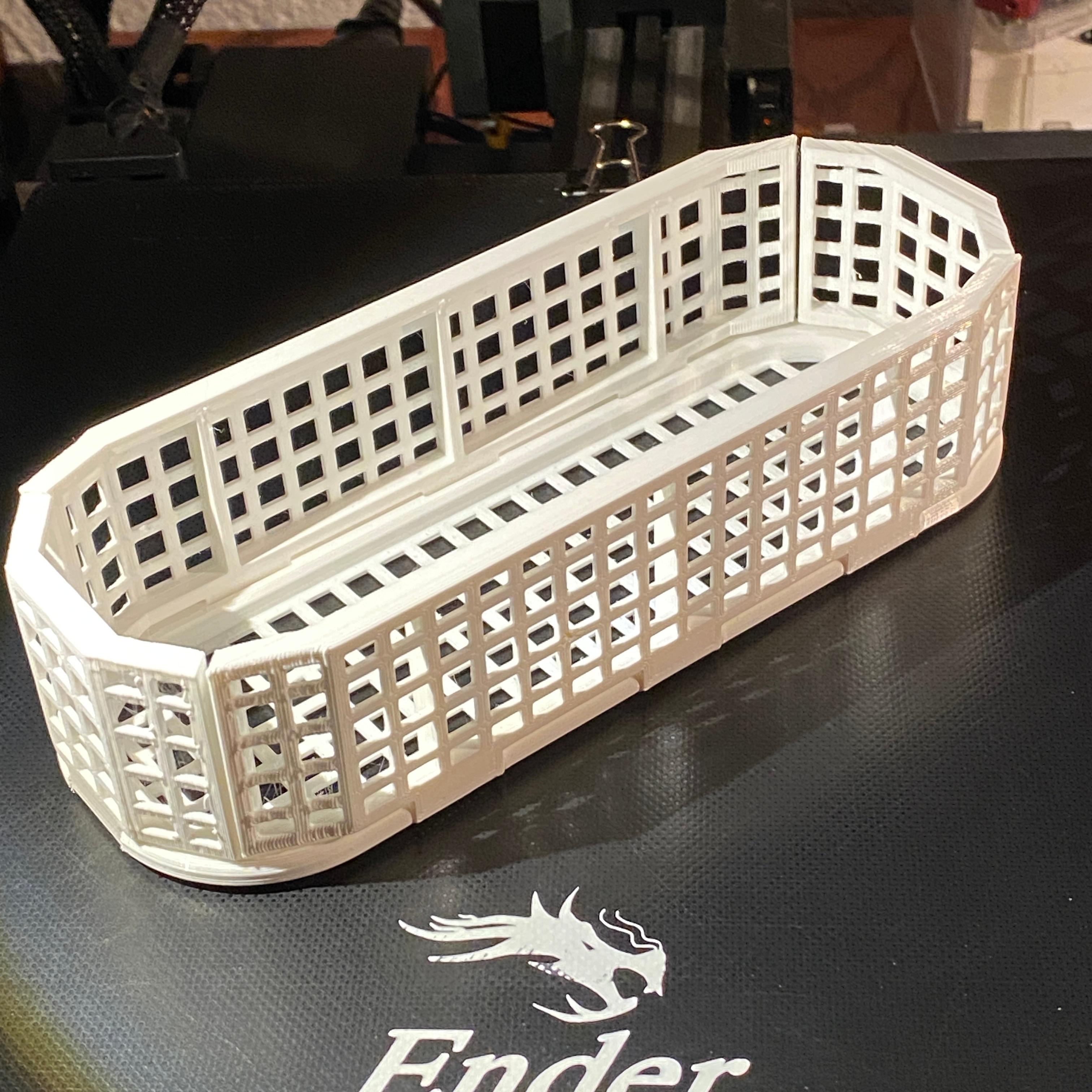 Basket insert for ultrasonic cleaner 3d model