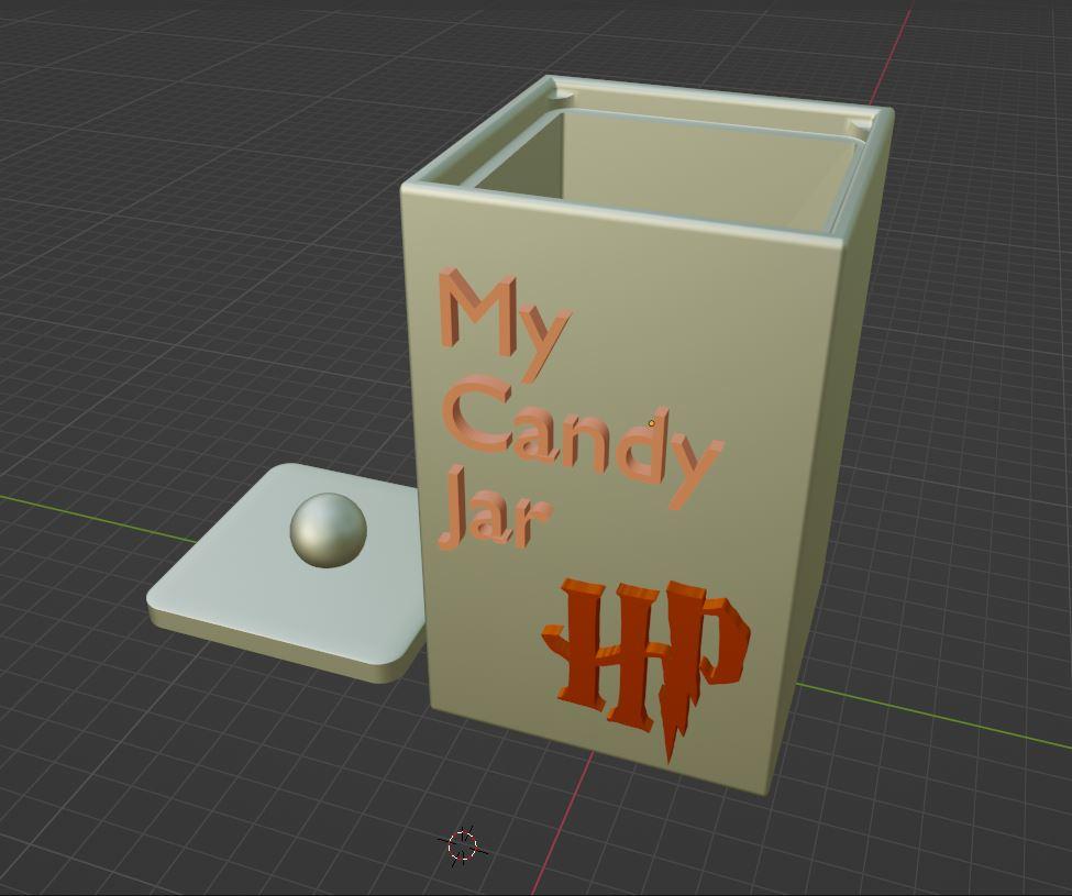 Harry Potter Candy Jar with lid.stl 3d model