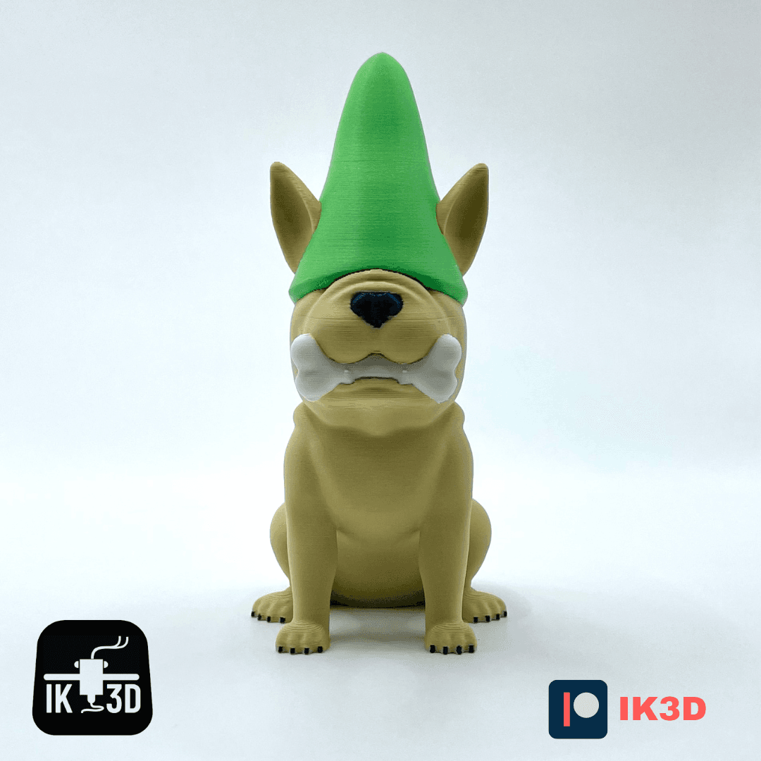 Dog With Gnome Hat Figurine / Pencil Holder / 3MF Included 3d model