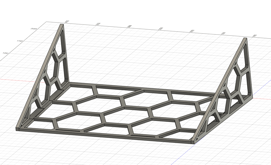 Hextraction - Paper gutter frame 3d model