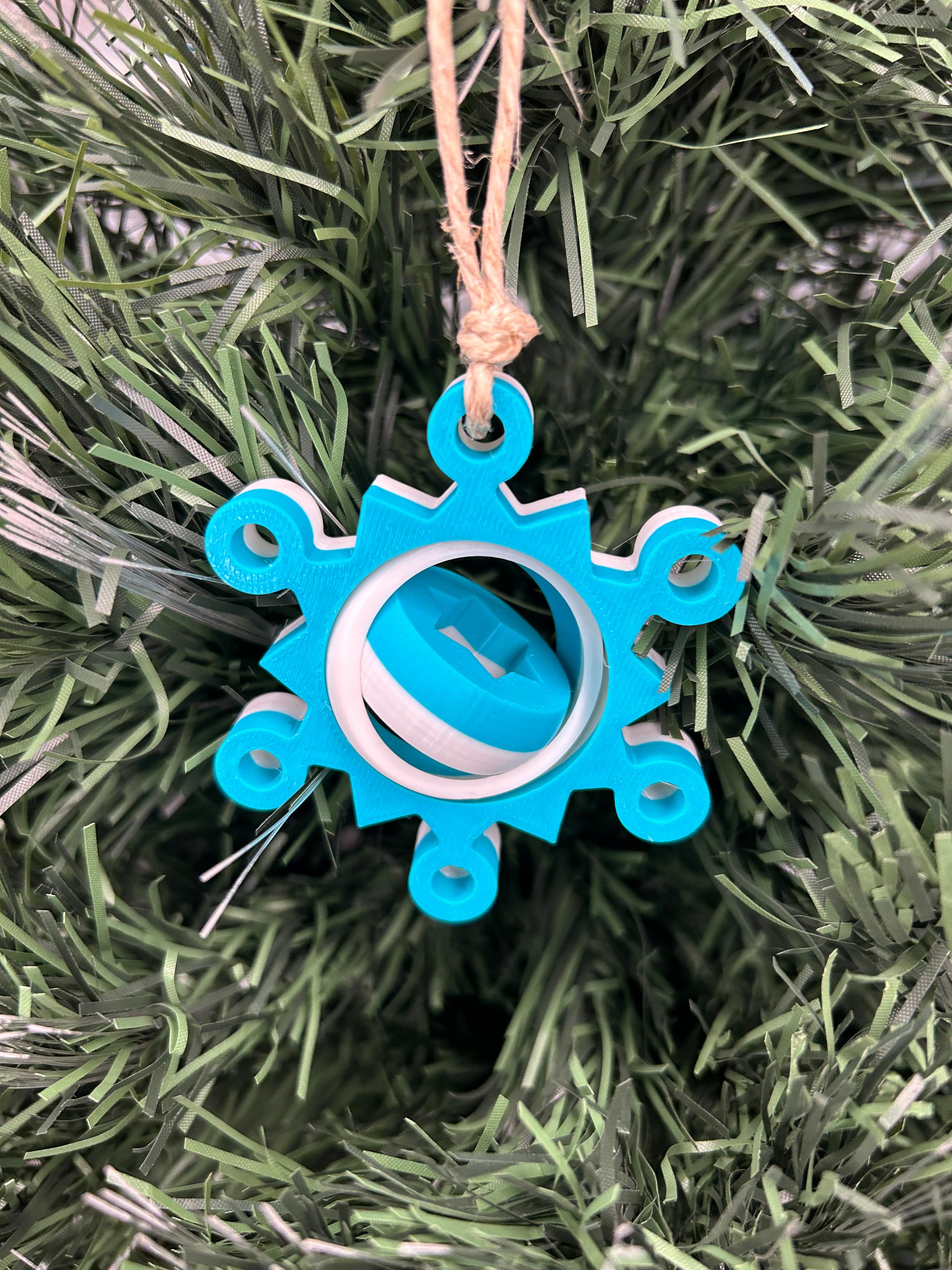 Gyro Snowflake Star 3d model