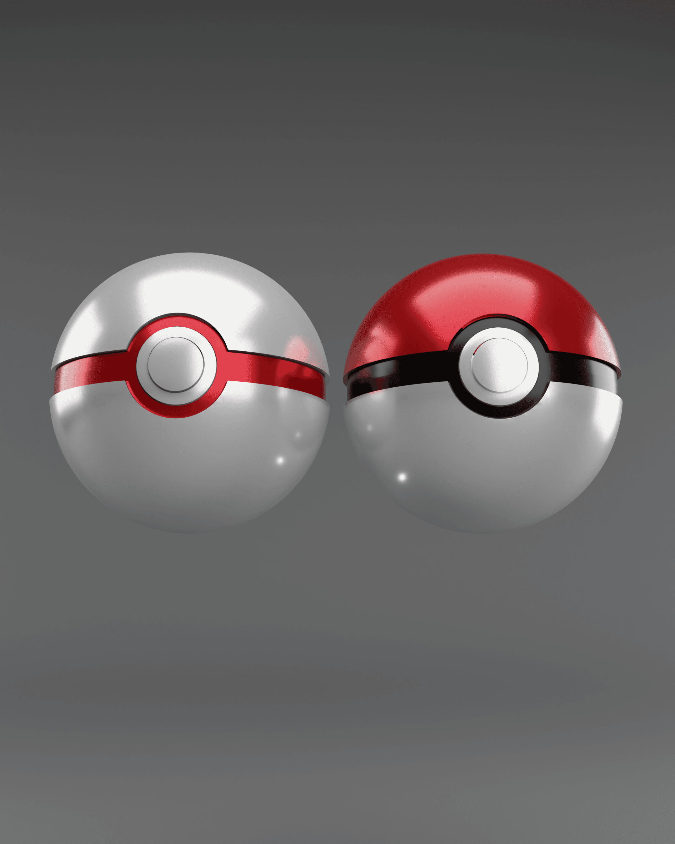 Opening Pokeball / Premier Ball - Fan Art 3d model