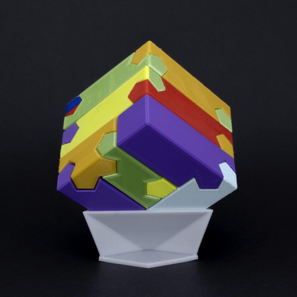 Tsugite Cube 3x3 Puzzle (Version A) 3d model