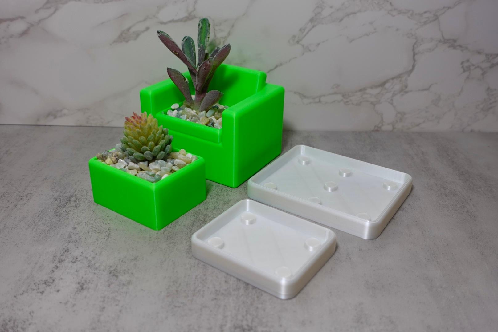 Sofa Planter Pots 3d model