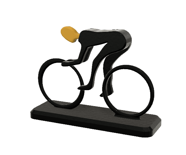 Cycling Athelete Minimalist Square 3d model