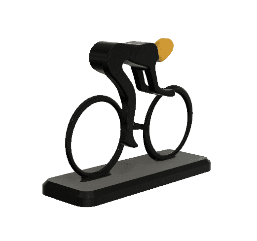 Cycling Athelete Minimalist Square 3d model