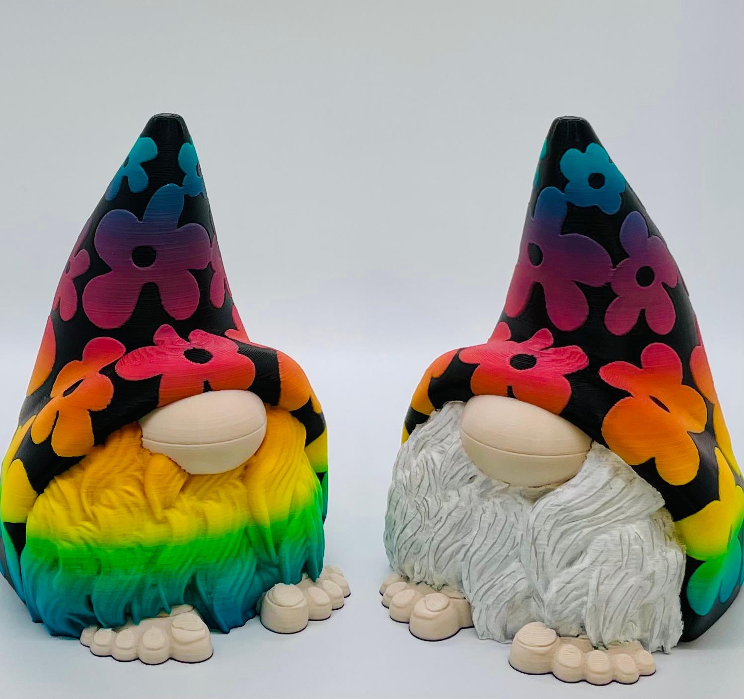 Hippy Foot Retro Flower Gnome 3d model