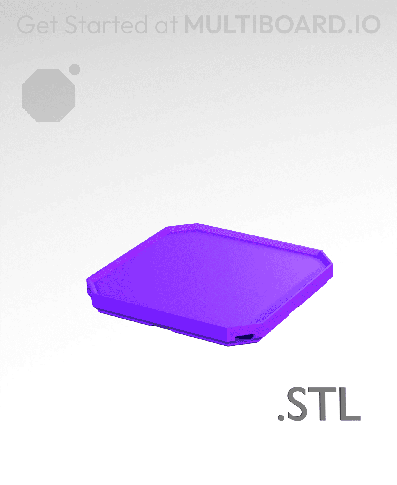 1x1x0·25 - Multibin Insert - STL Remixing File 3d model