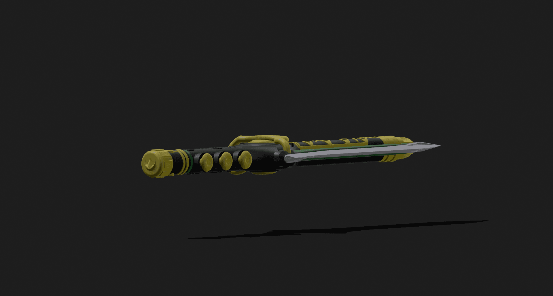 Green Ranger Dragon Dagger - Mighty Morphin Power Rangers 3d model