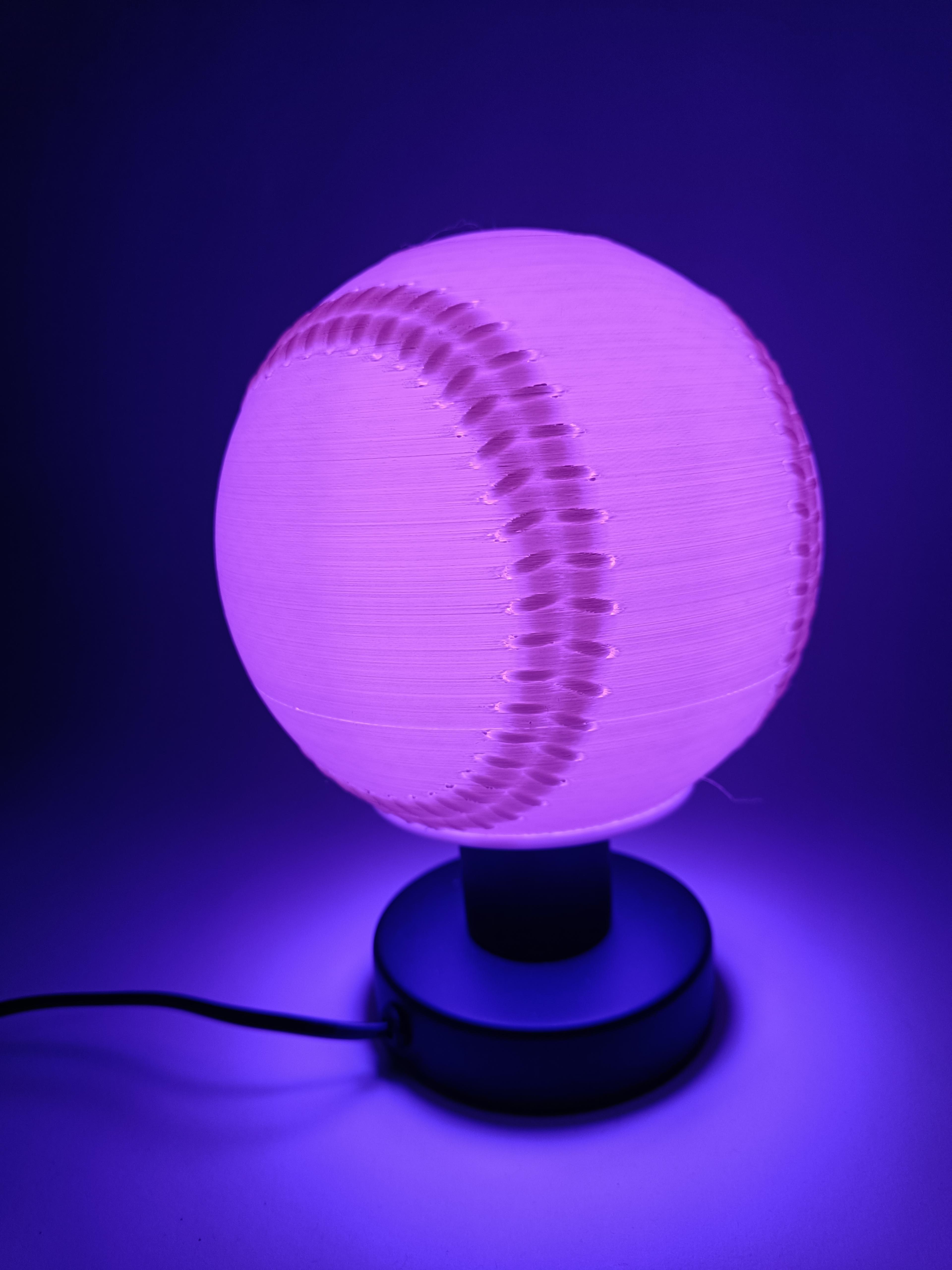 Baseball Desk Lamp 3d model