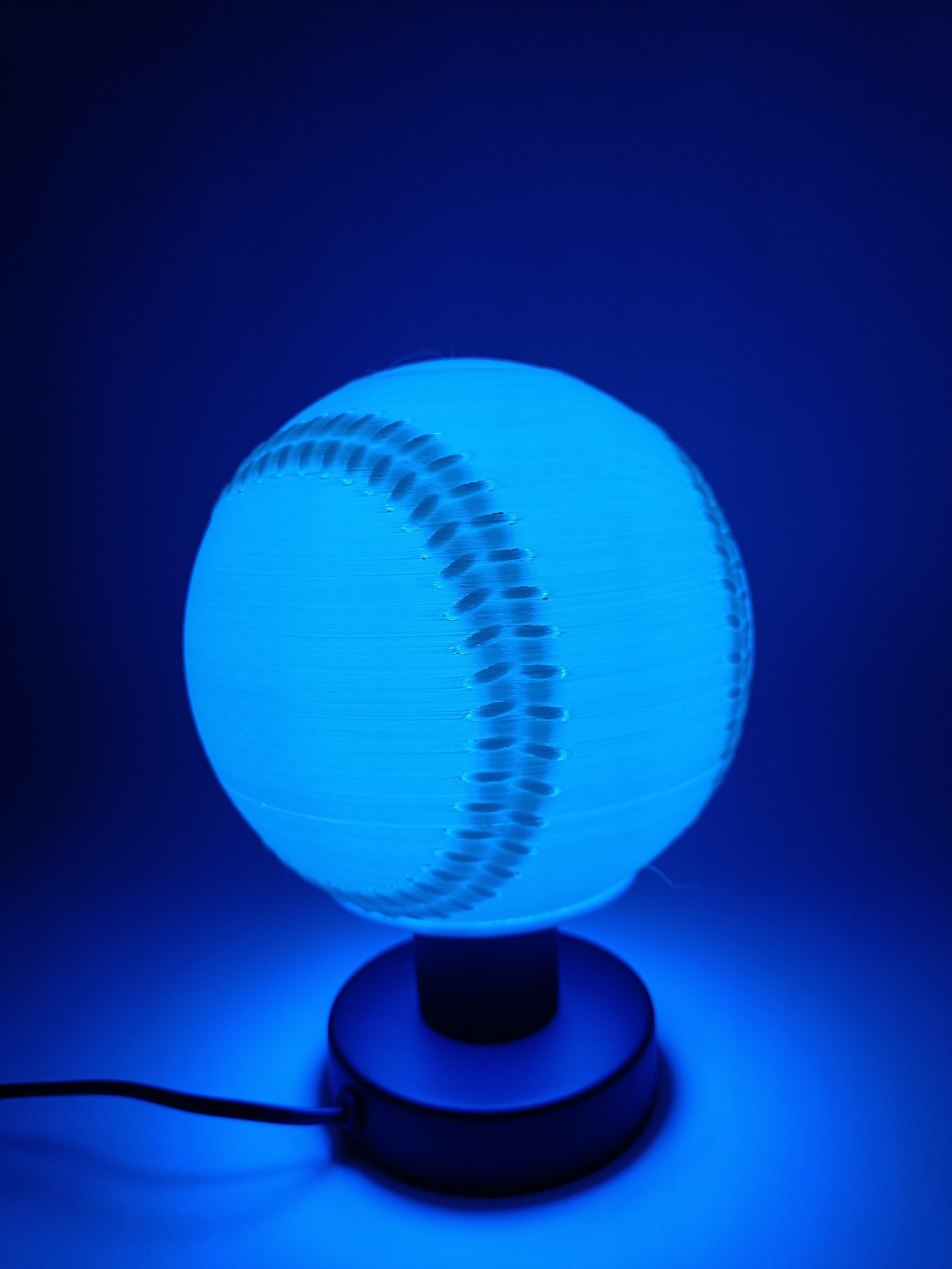 Baseball Desk Lamp 3d model