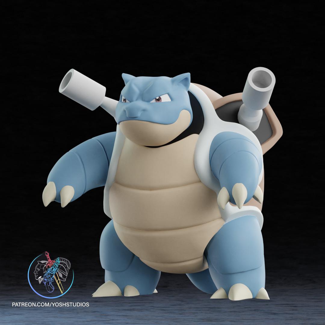 Blastoise Life Size 3D Printer File STL 3d model