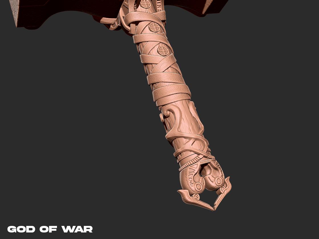 Mjolnir God of War 3D print model 3d model