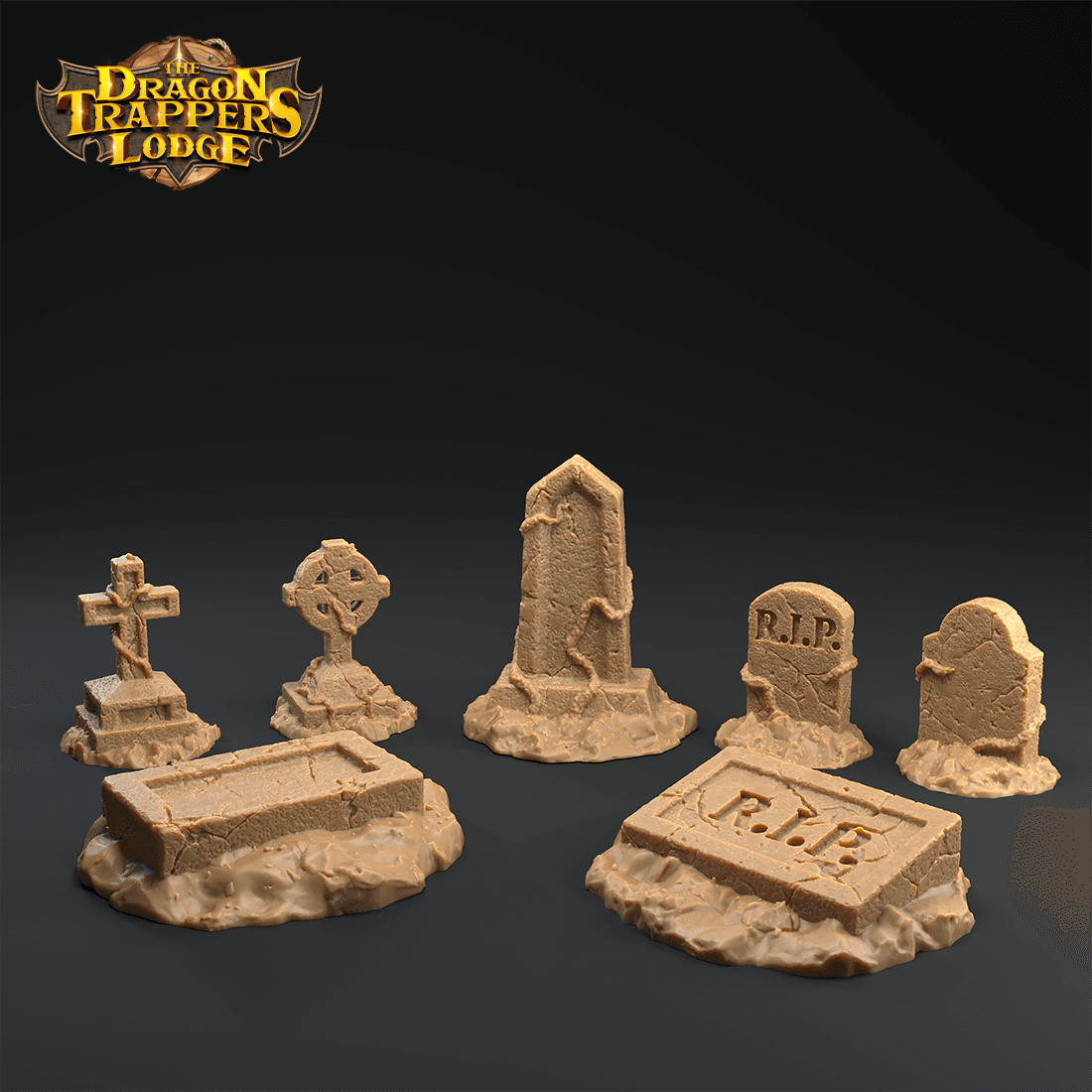 Tombstones 3d model