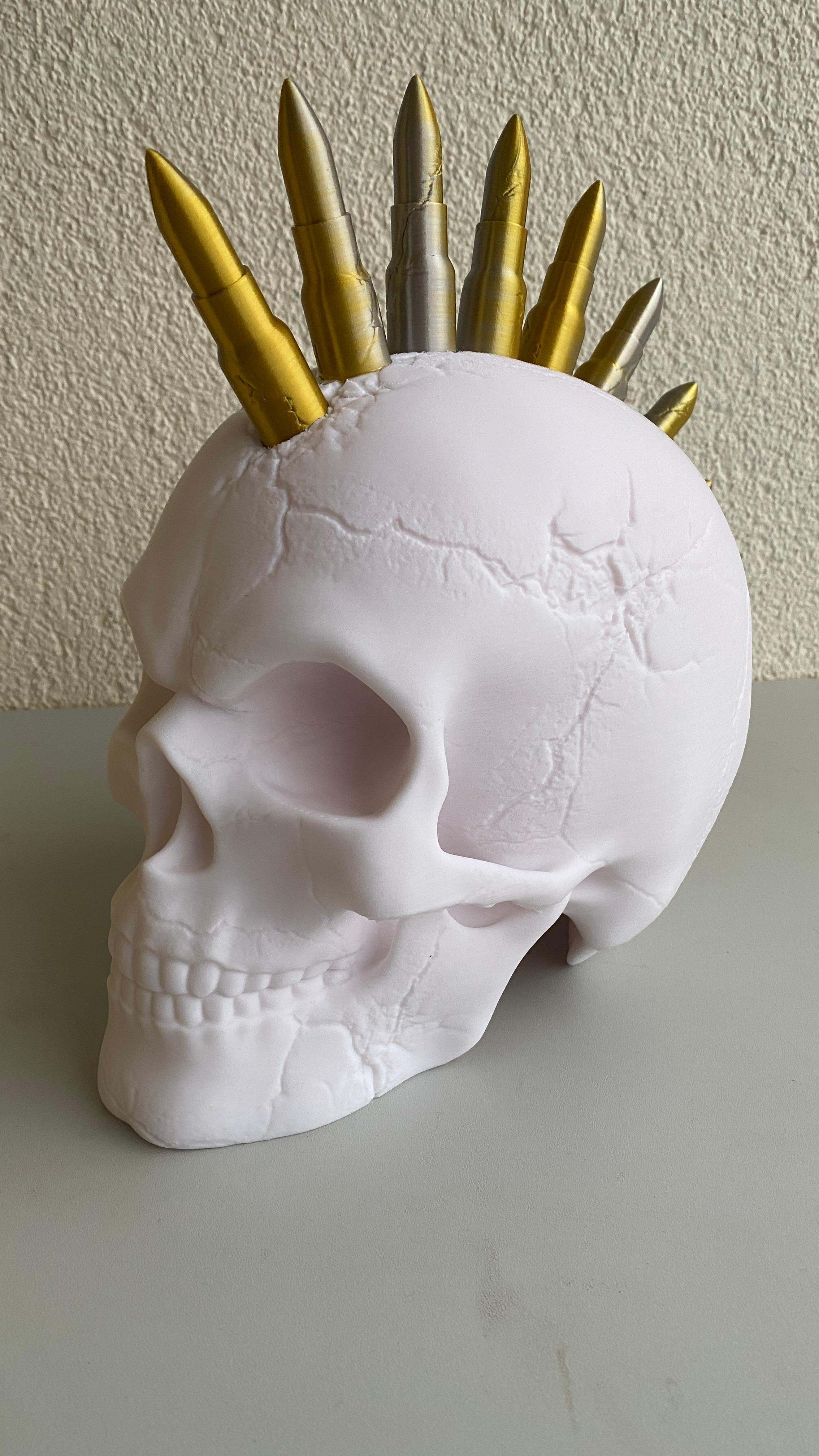 Bullet Mohawk -Punk Skull - sʞuɐɥʇ 'ןooɔ ʎןןɐǝɹ - 3d model