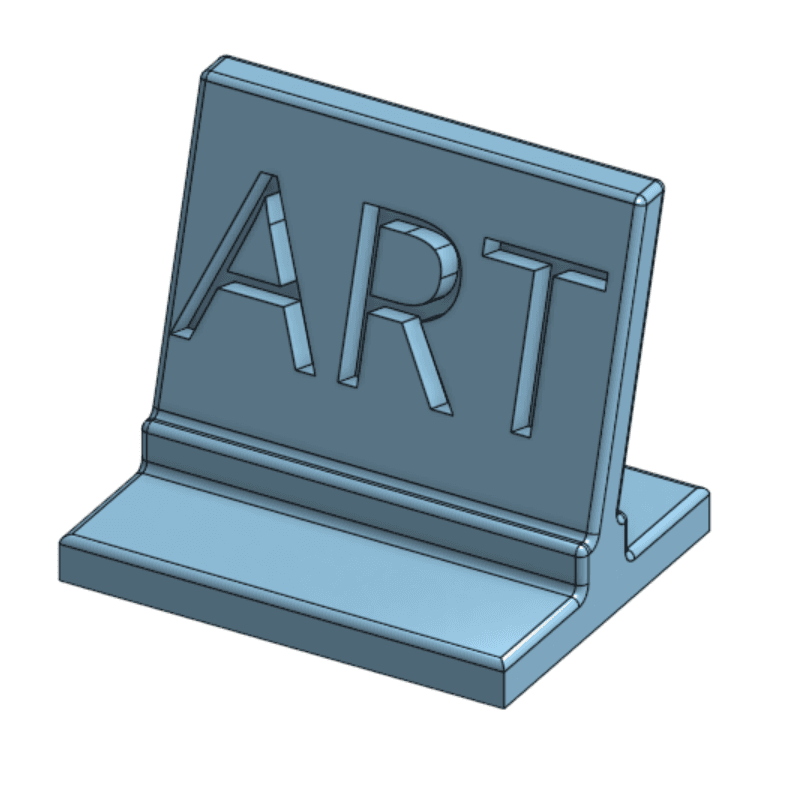 Art Decor sign 3d model