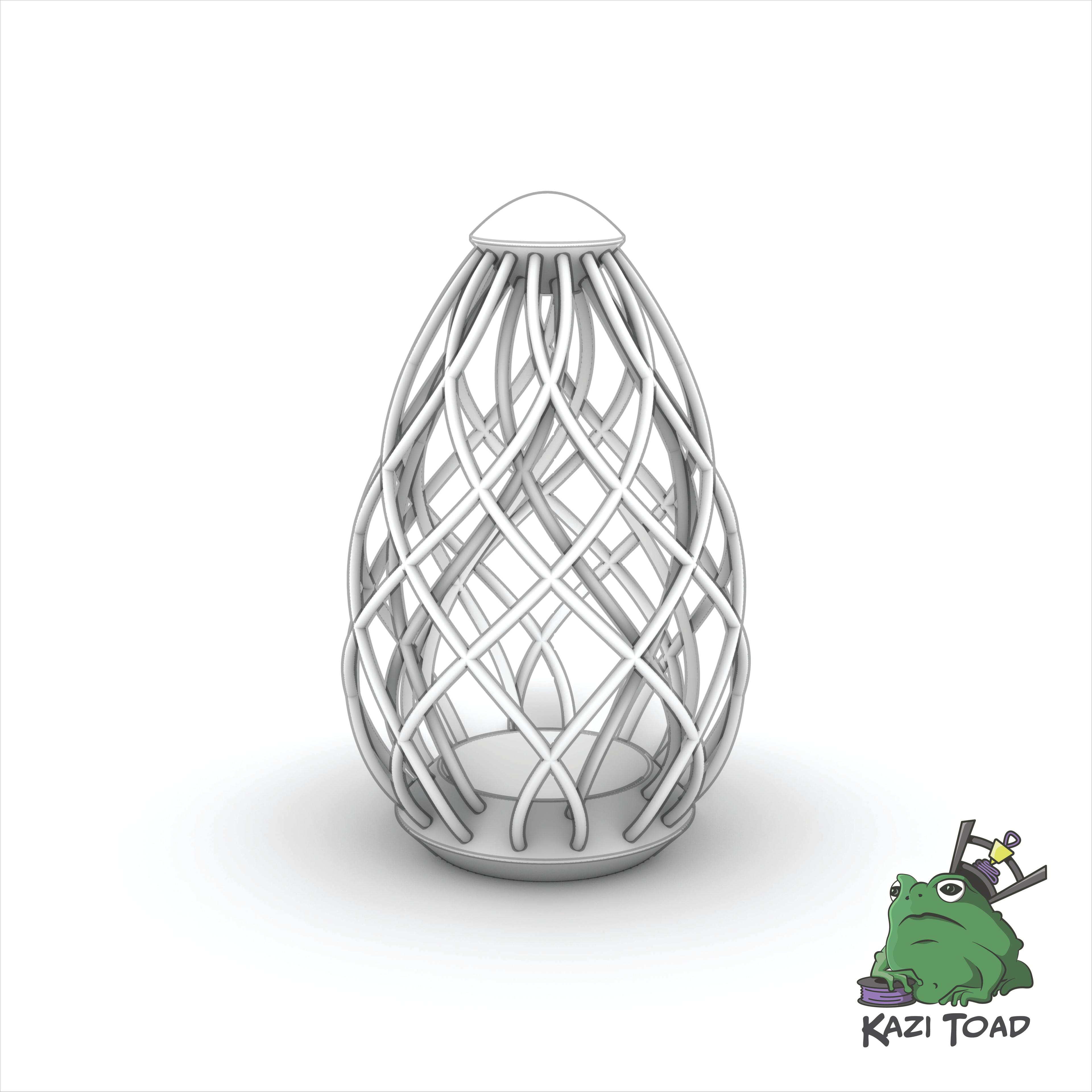 Woven filament egg 2 3d model