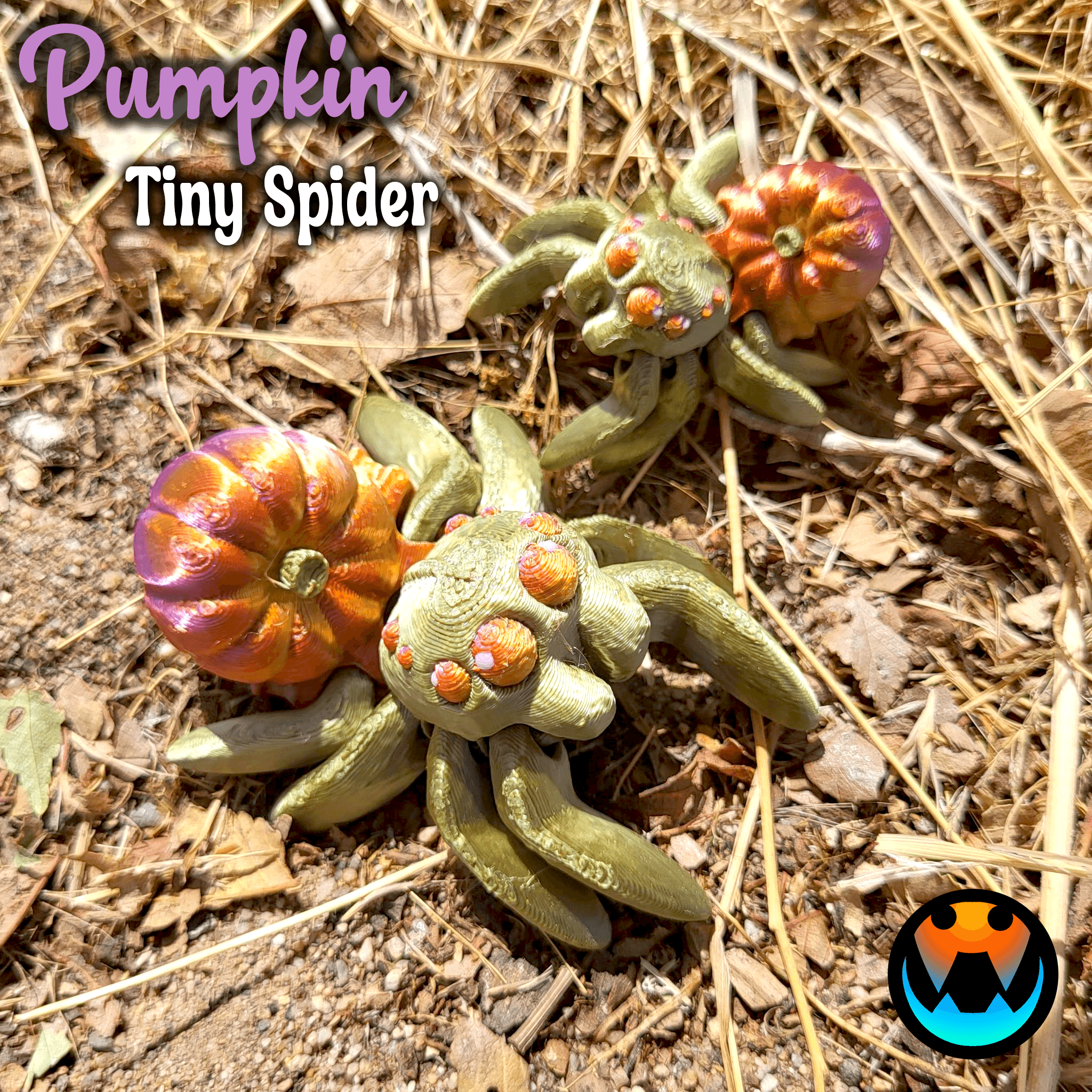 Tiny Pumpkin Spider 3d model