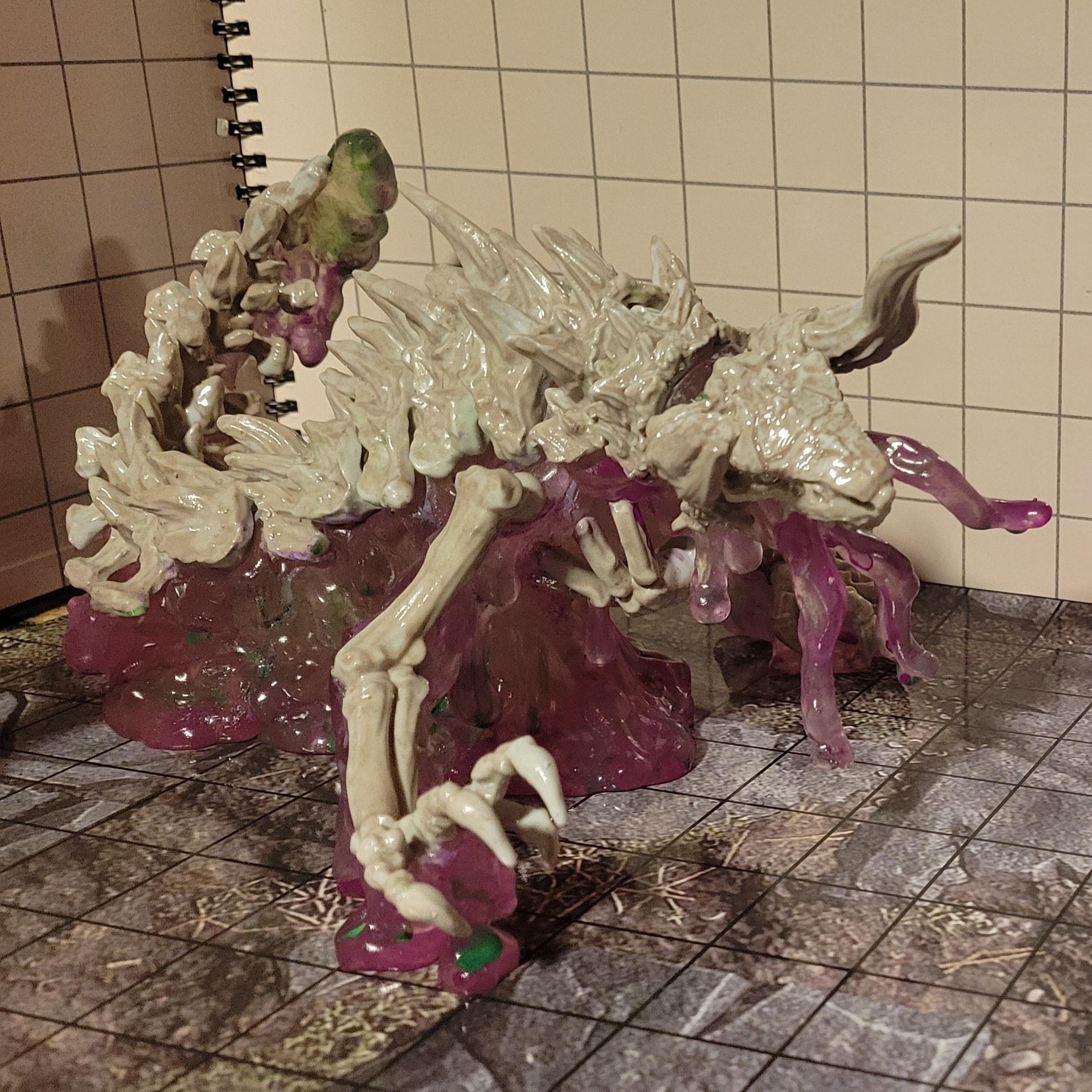 The Gelatinous Tarrasque - It took a week to print and paint but my brother and I love it - 3d model