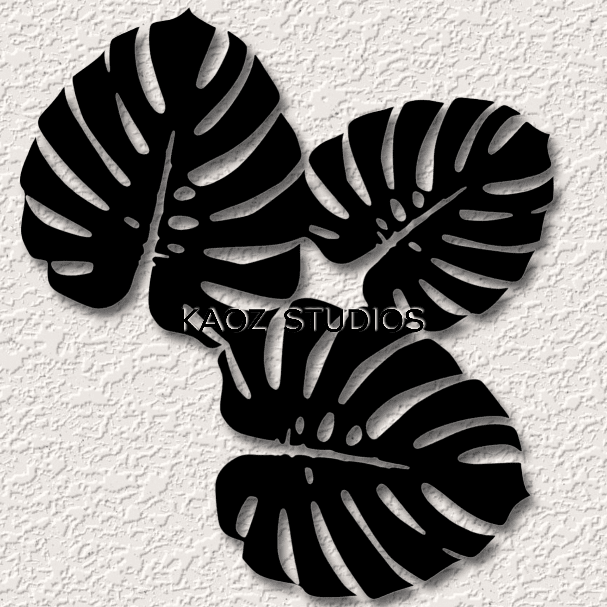 LEAVES wall art tropical wall decor monstera leaf decoration 3d model