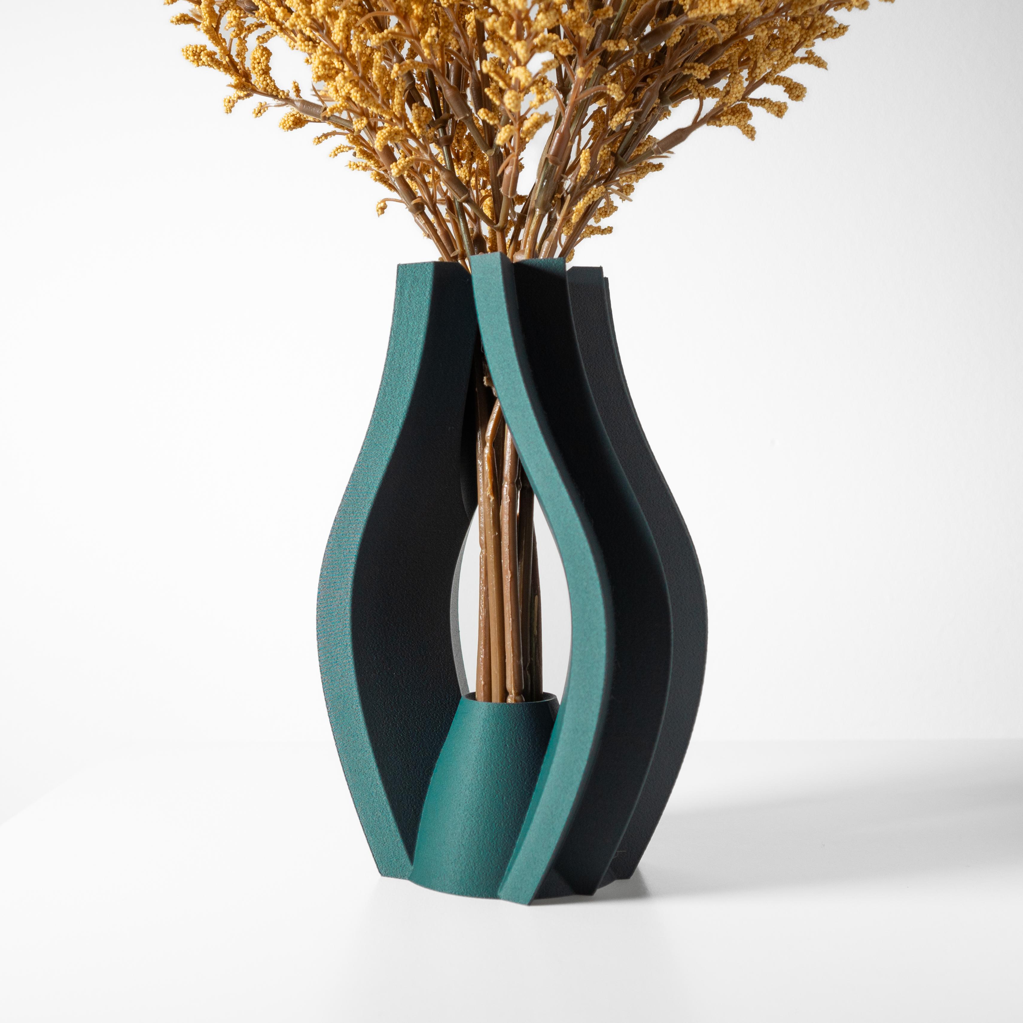 The Krono Vase, Modern and Unique Home Decor for Dried and Preserved Flower Arrangement  | STL File 3d model