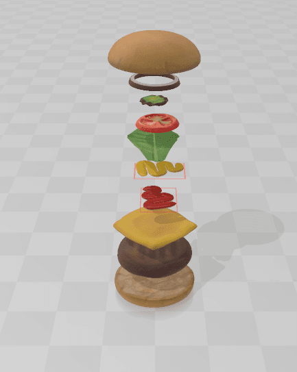 Build a Cheeseburger 3d model