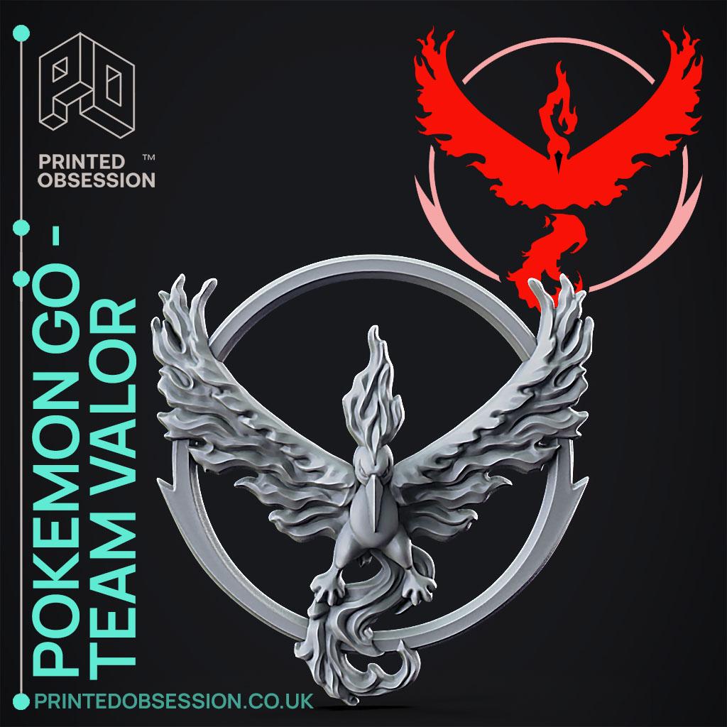 Team Valor - Pokemon GO - Wall Decoration. 3d model