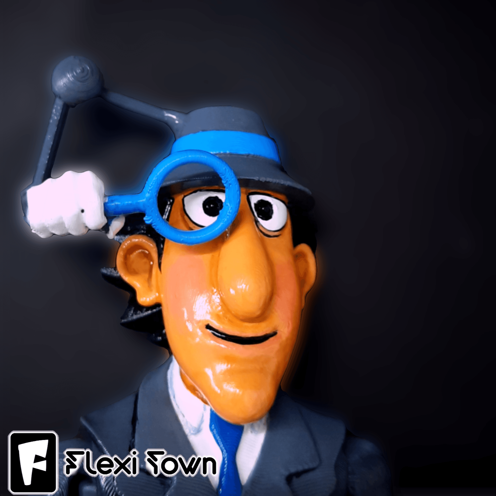 Flexi Print-in-Place Inspector Gadget 3d model