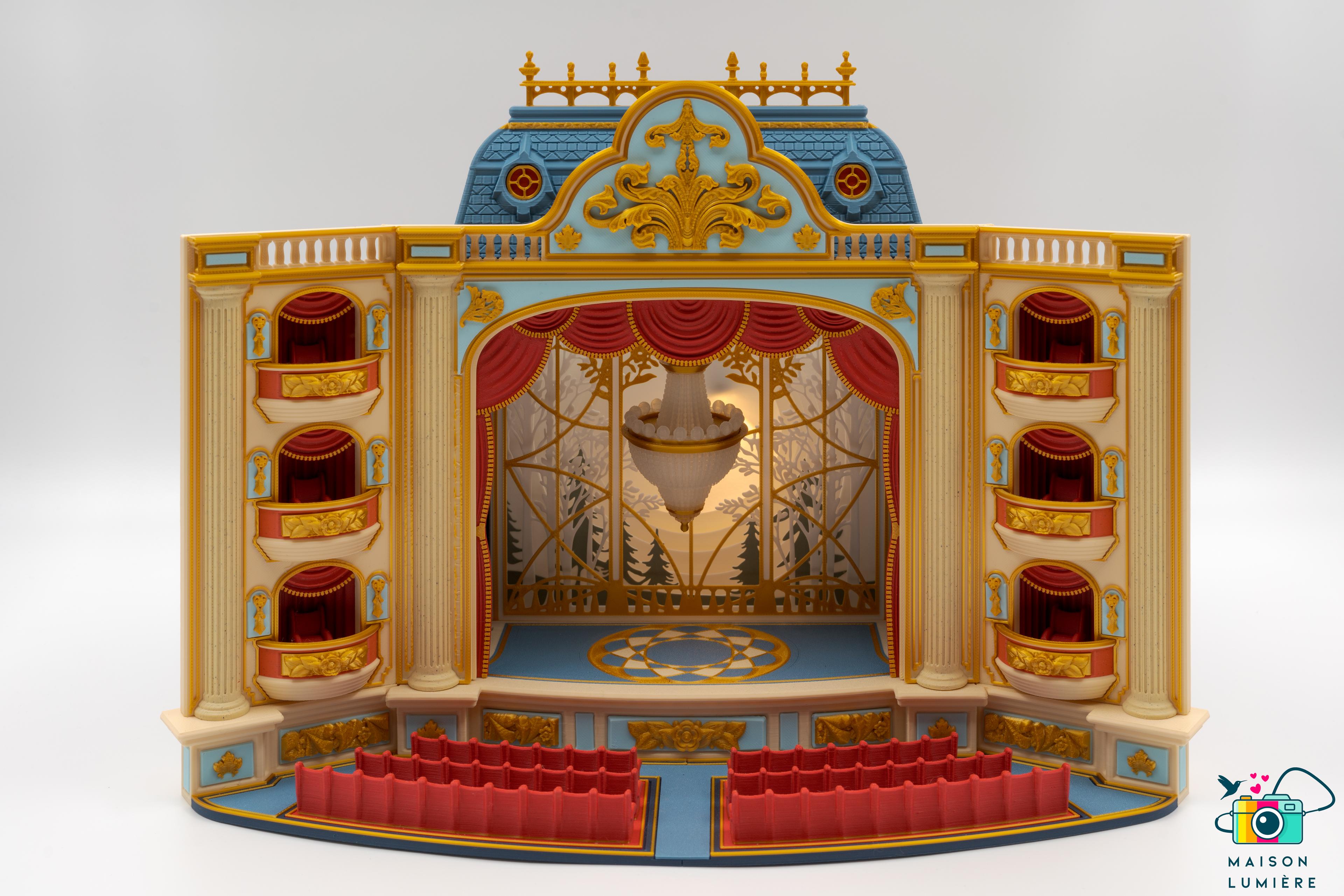 The Theatre (Light box / phone Cinema & Puppets Theatre) 3d model