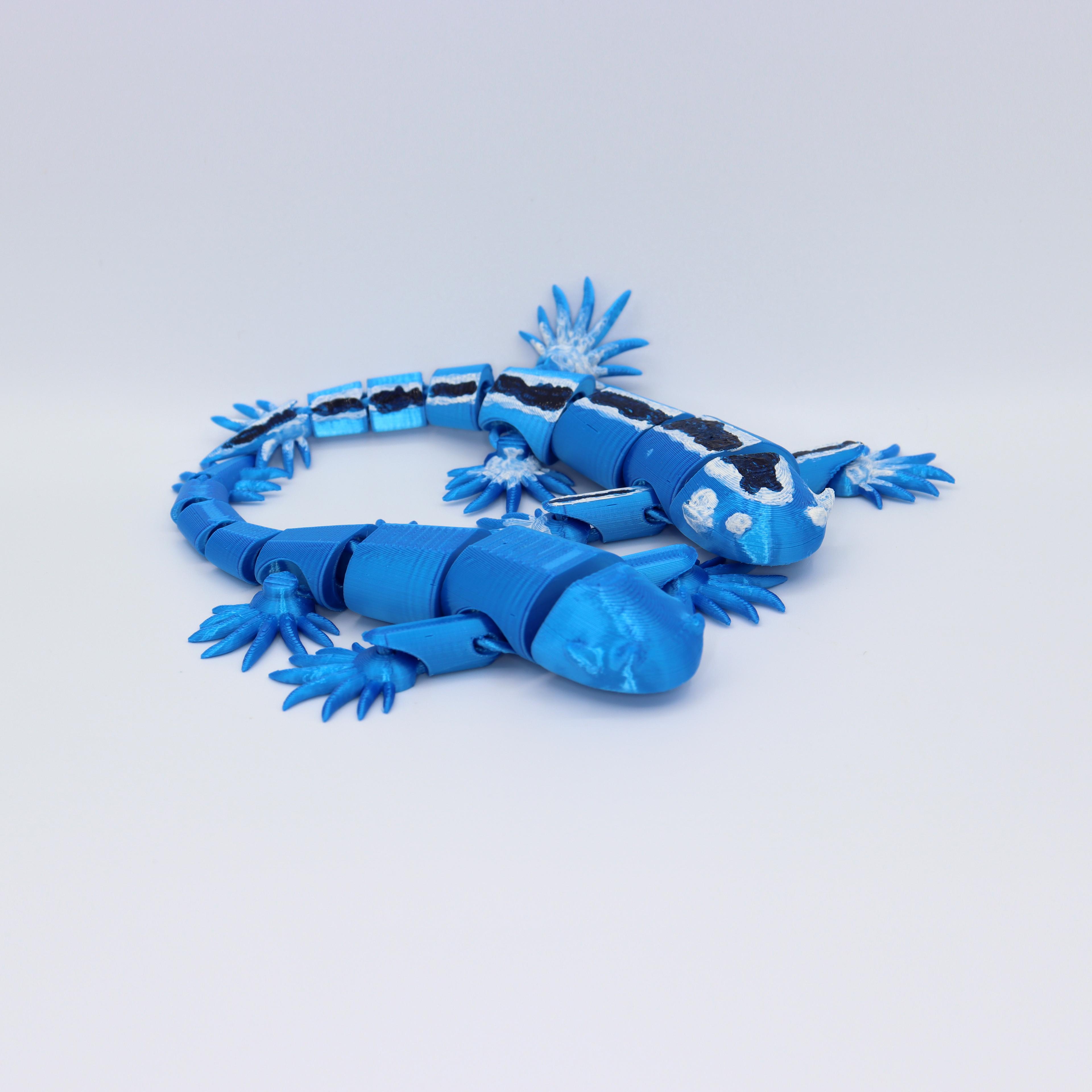 Blue Sea dragon articulated 3d model