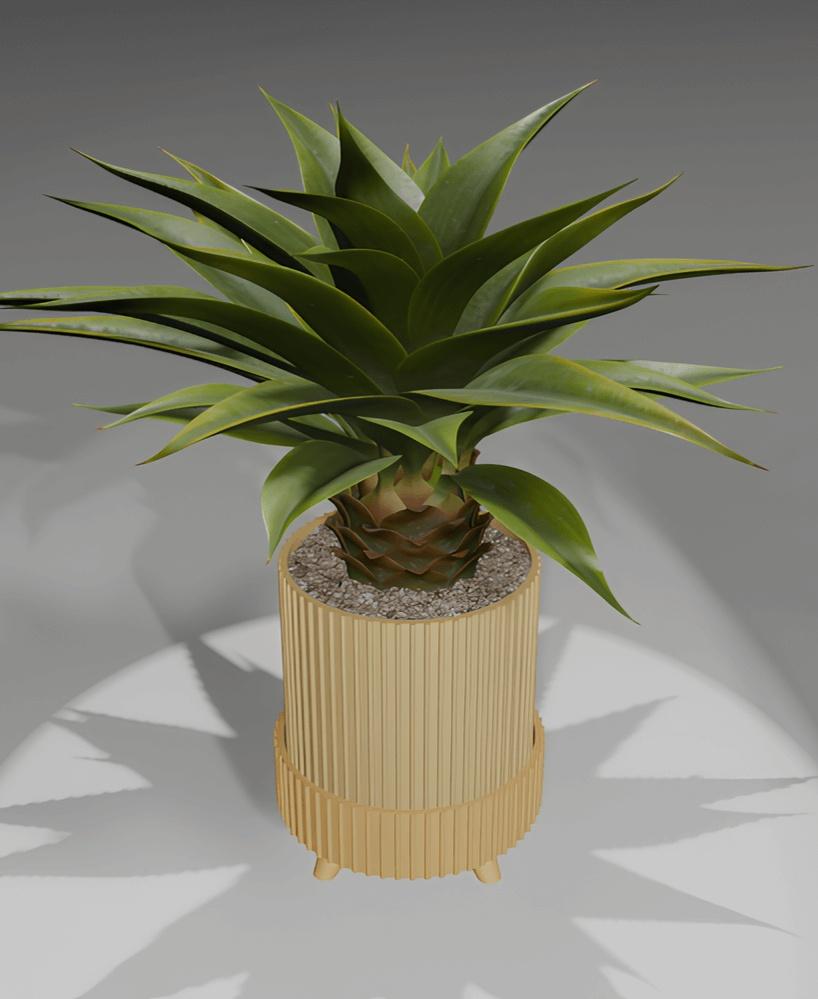 Planter with Legs Ascend - Planter 3d model