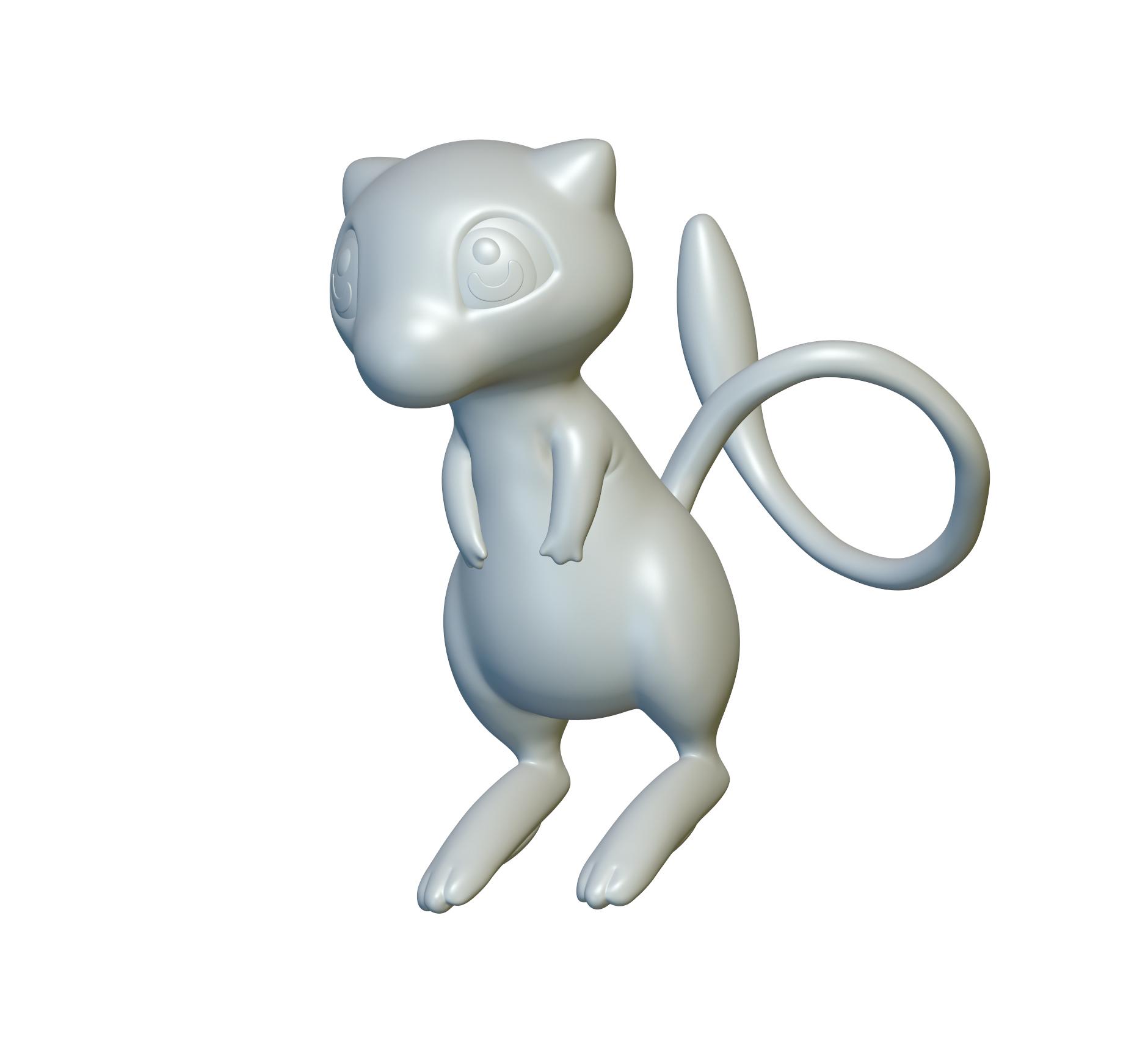 Pokemon Mew #151 - Optimized for 3D Printing 3d model