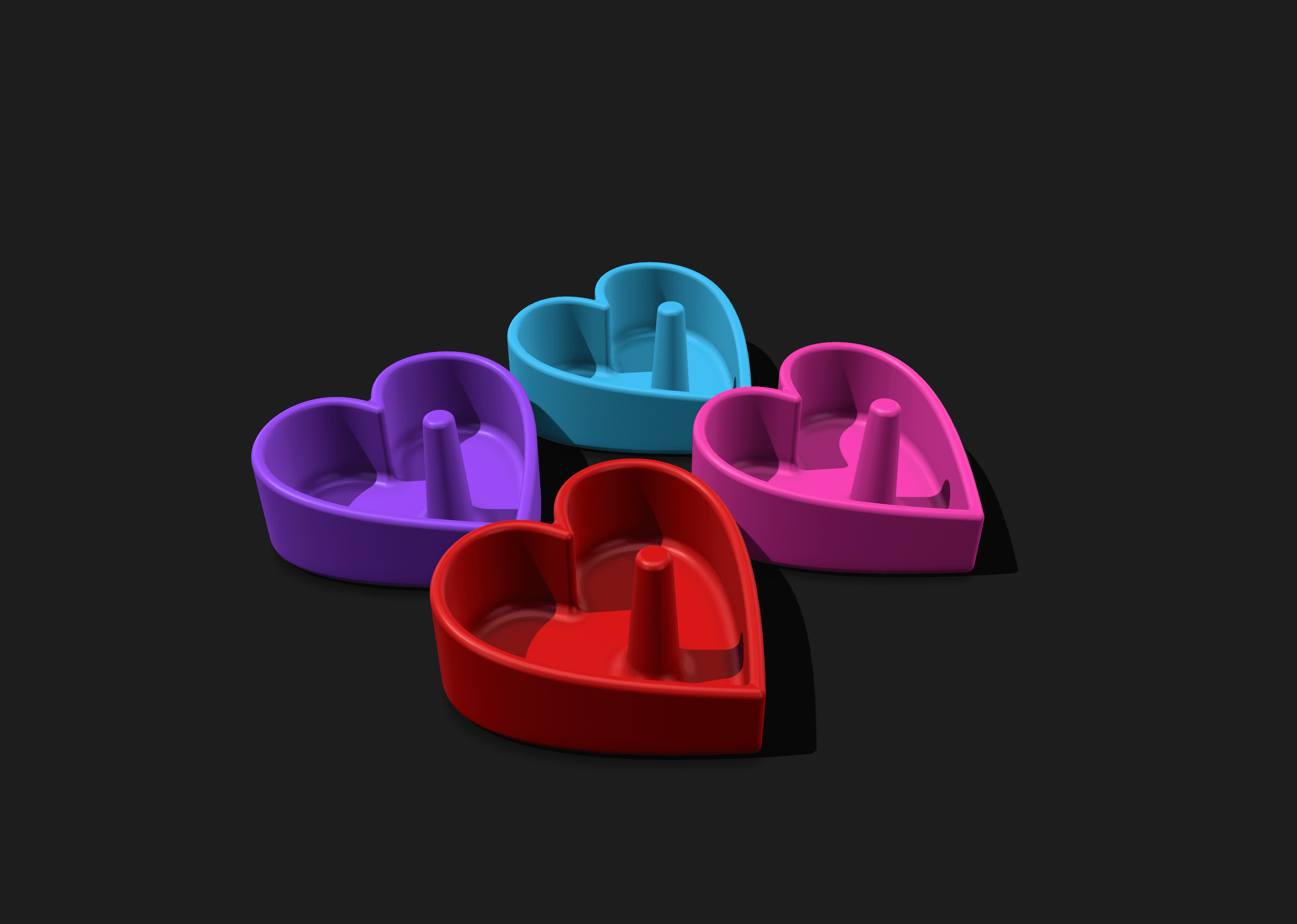 Heart Ring Holder Remix 3d model