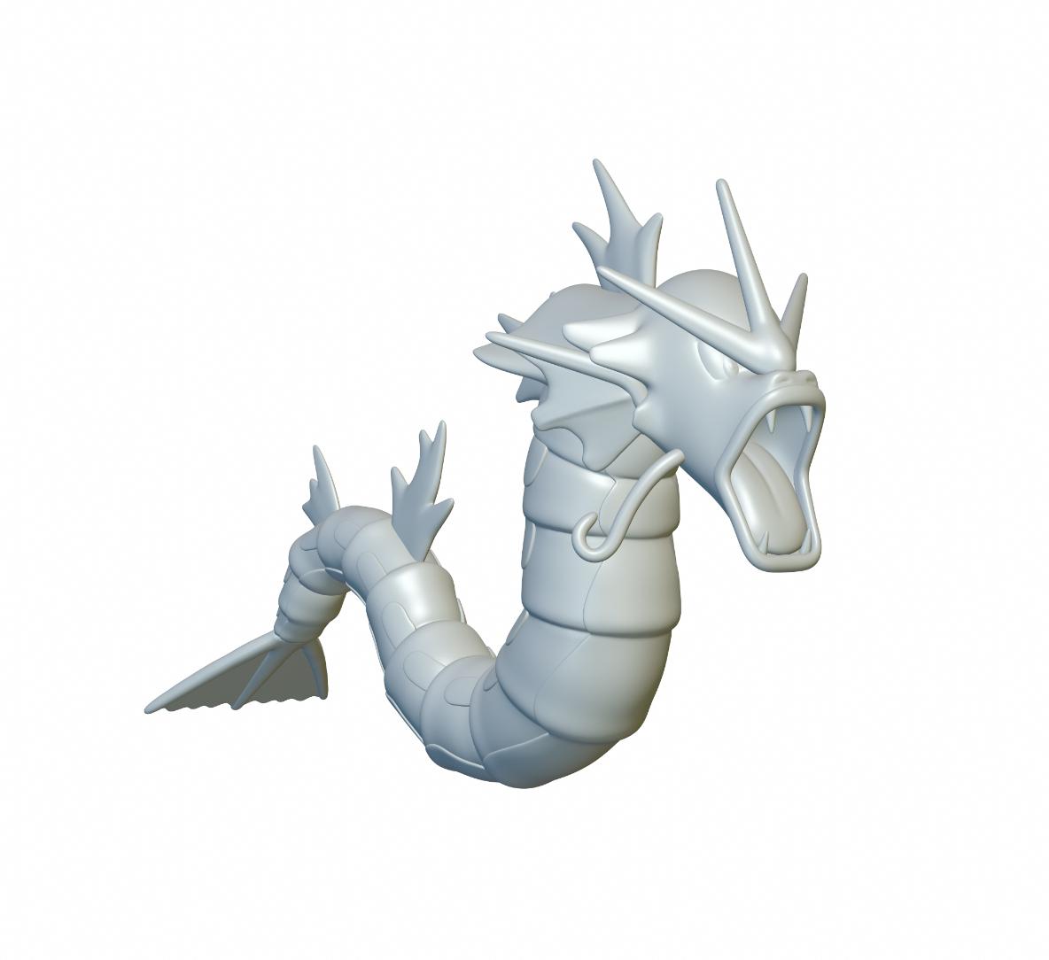 Pokemon Gyarados #130 - Optimized for 3D Printing 3d model