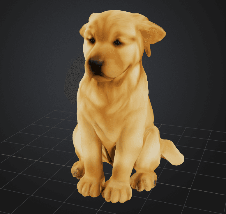 Golden Retriever (original) - Multiple Color Variants (for AMS) 3d model