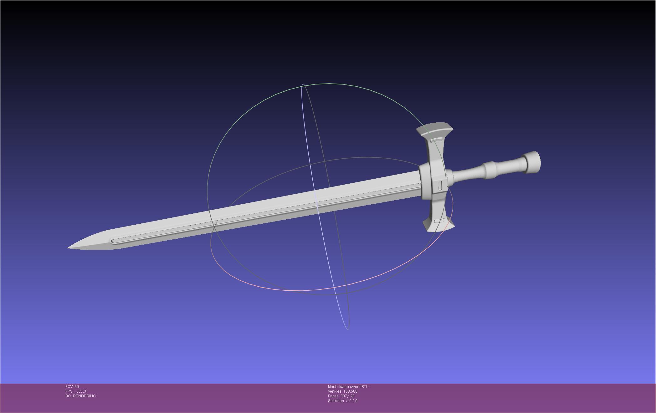 Dungeon Meshi Kabru Sword 3d model