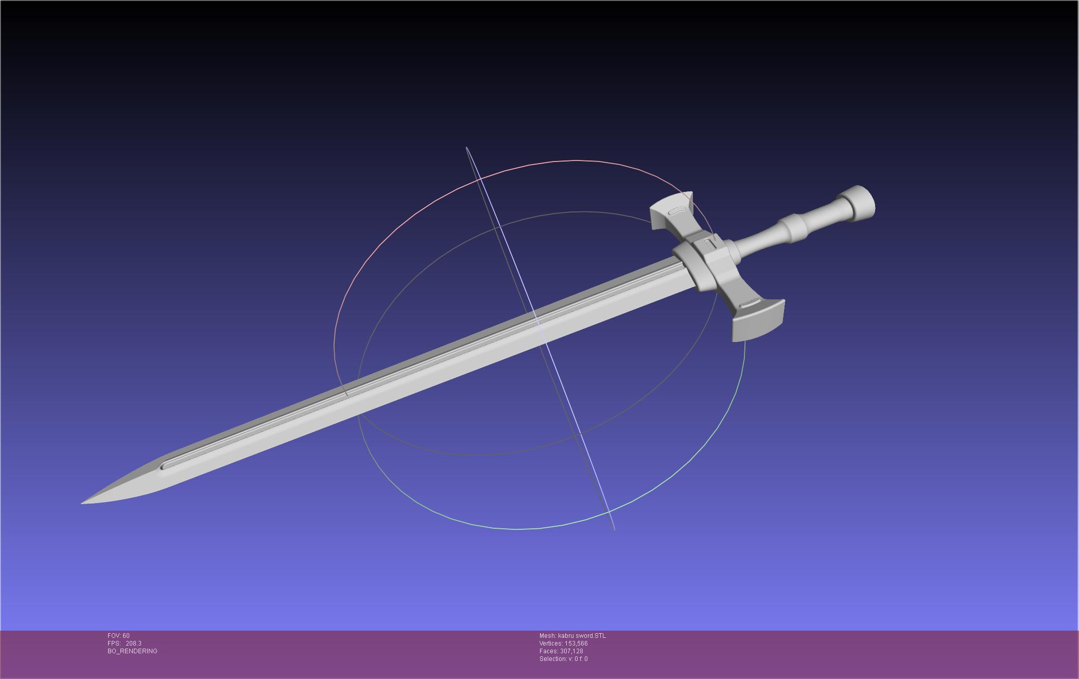 Dungeon Meshi Kabru Sword 3d model