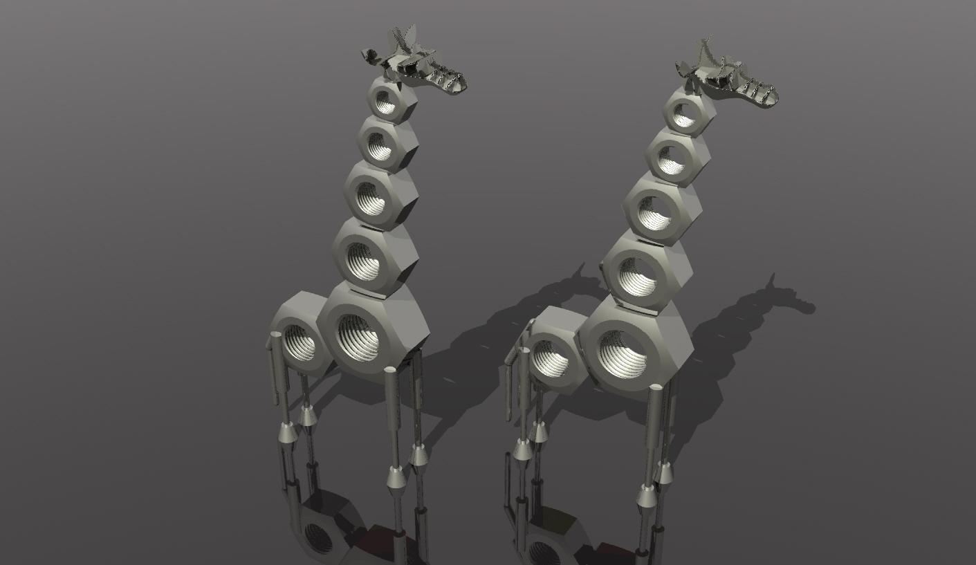 Metal Art Girafe.stl 3d model