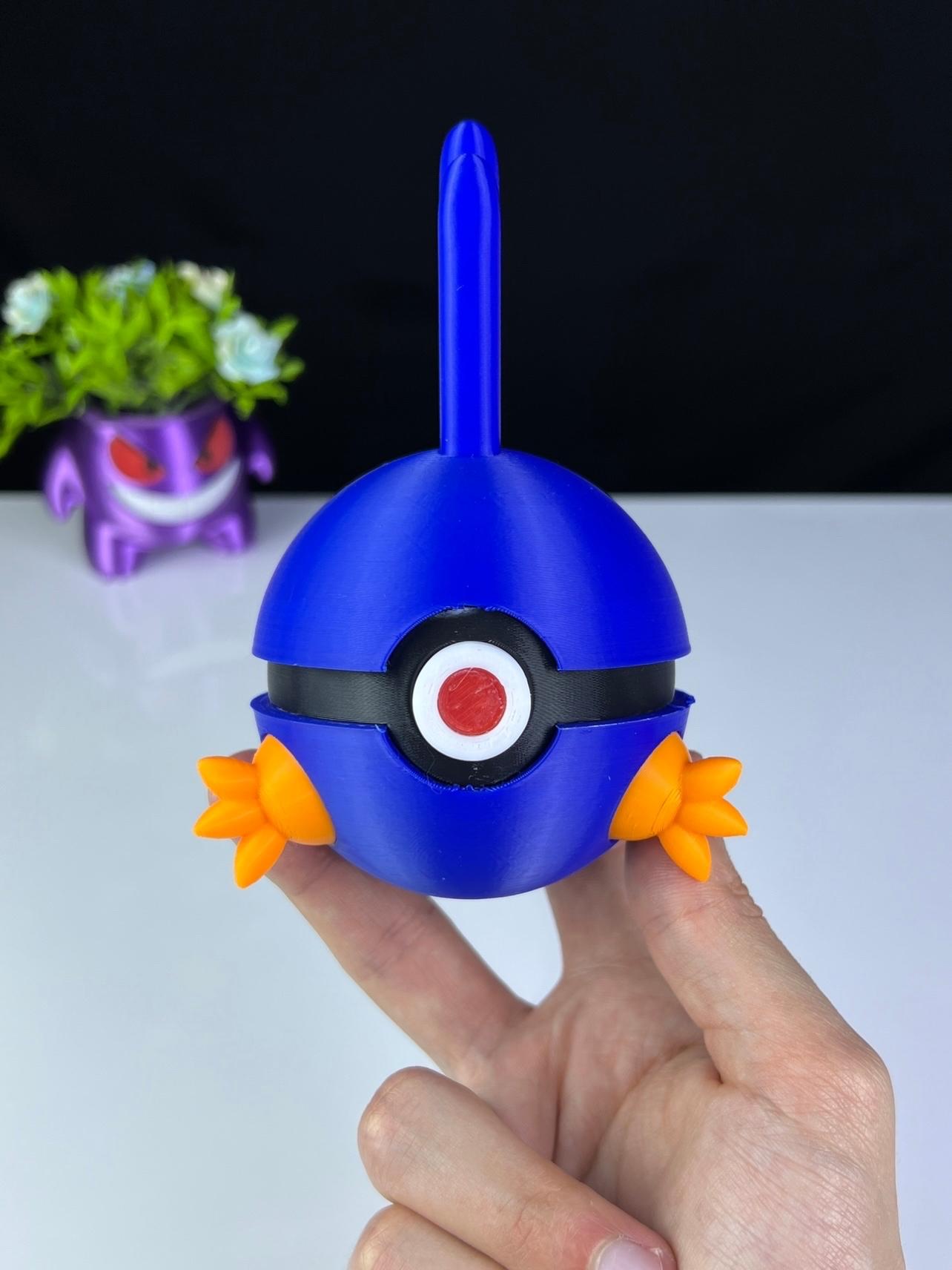 Mudkip Pokeball - Multipart 3d model