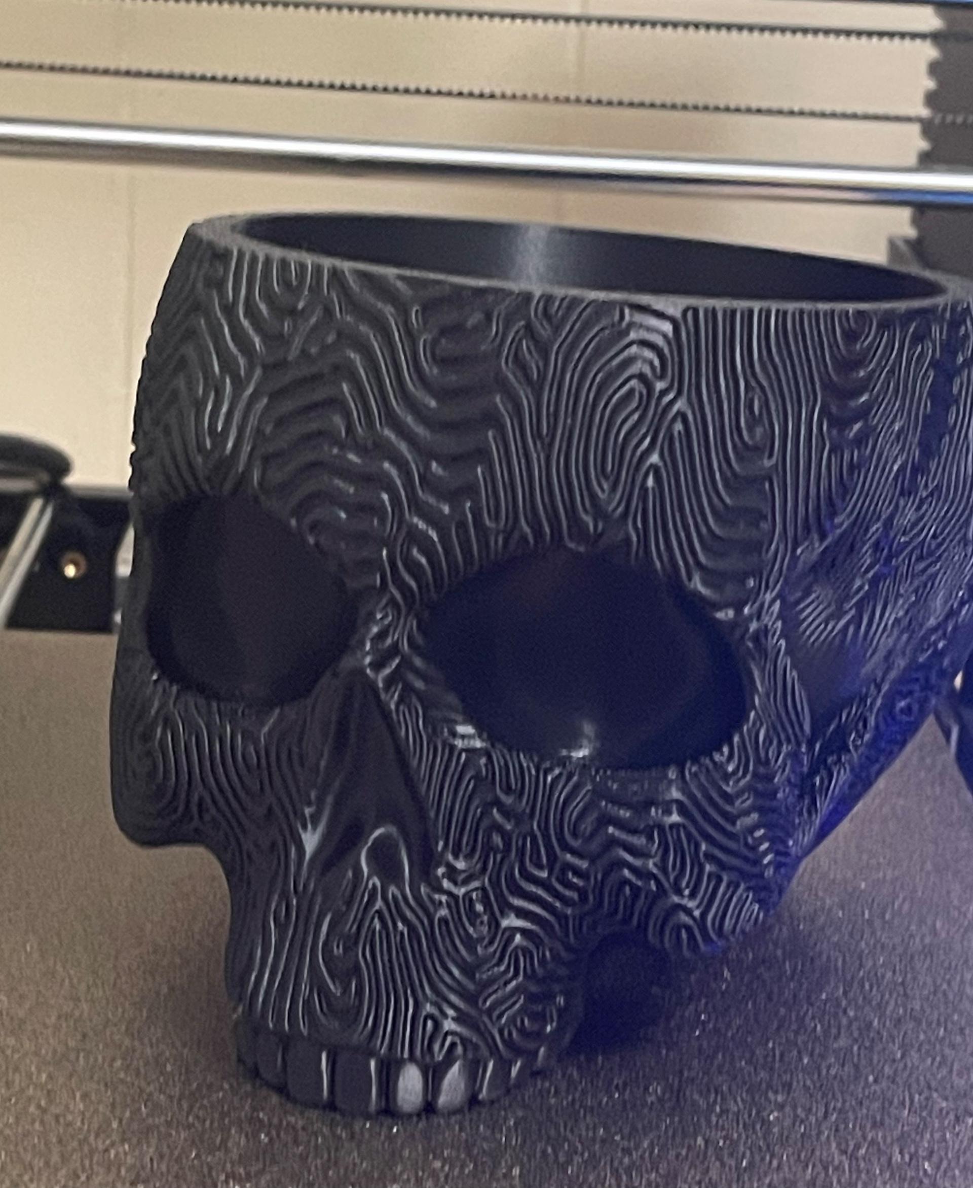 Maze Skull Planter 3d model