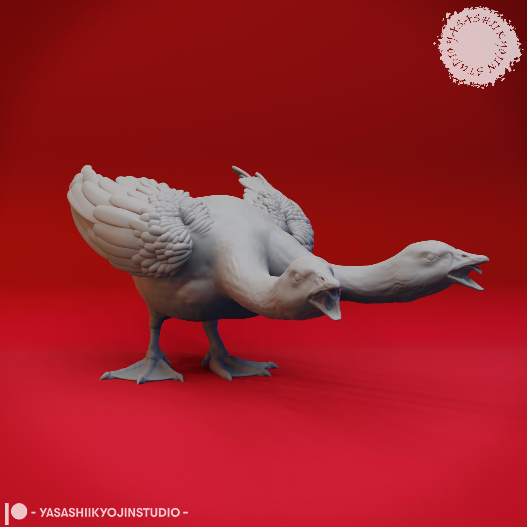 Goose Hydra Bundle - Tabletop Miniature (Pre-Supported) 3d model