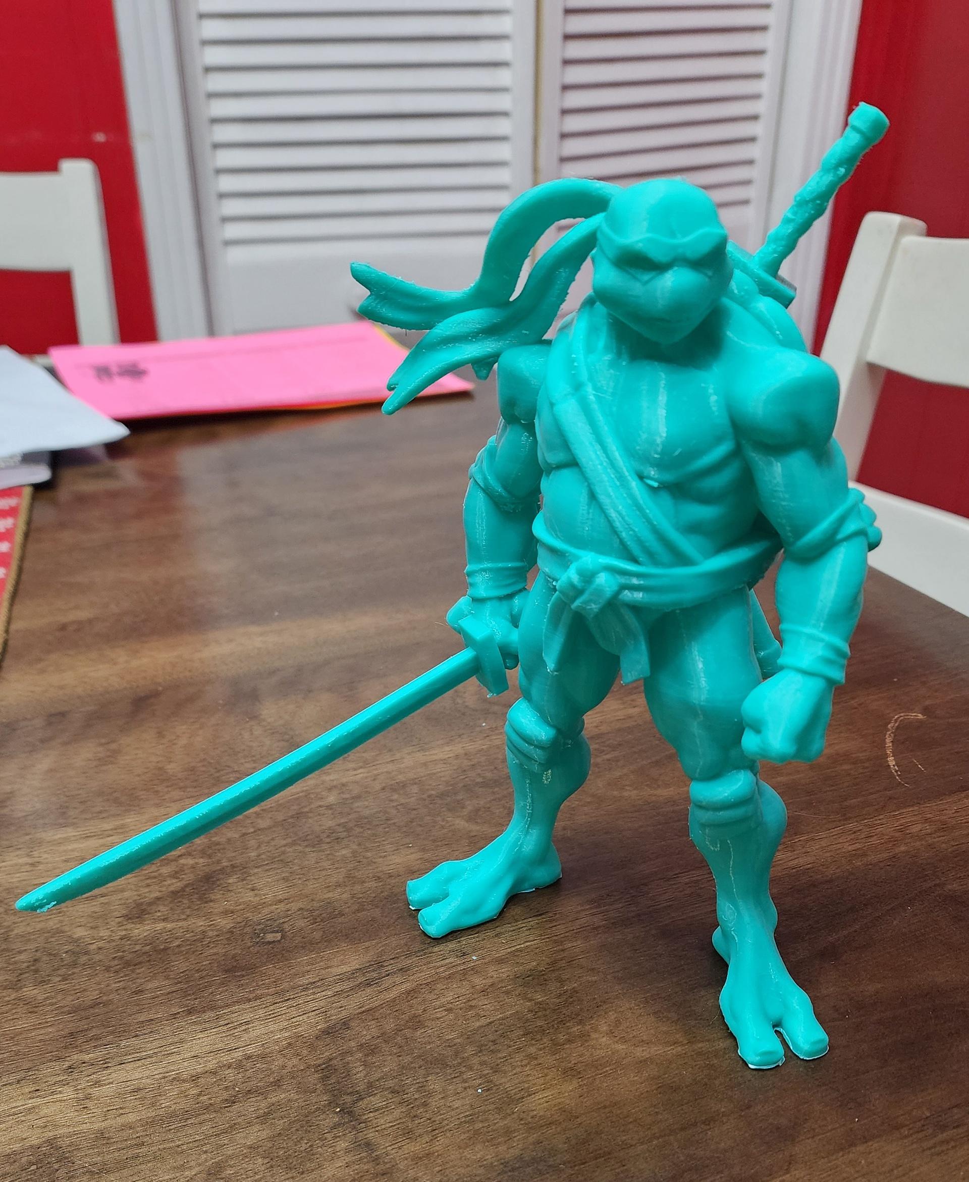 Leo - TMNT - Fan Art - Came out beautifully. Need to do a little cleanup before I paint but I love it. Gonna print the whole gang 😎 - 3d model