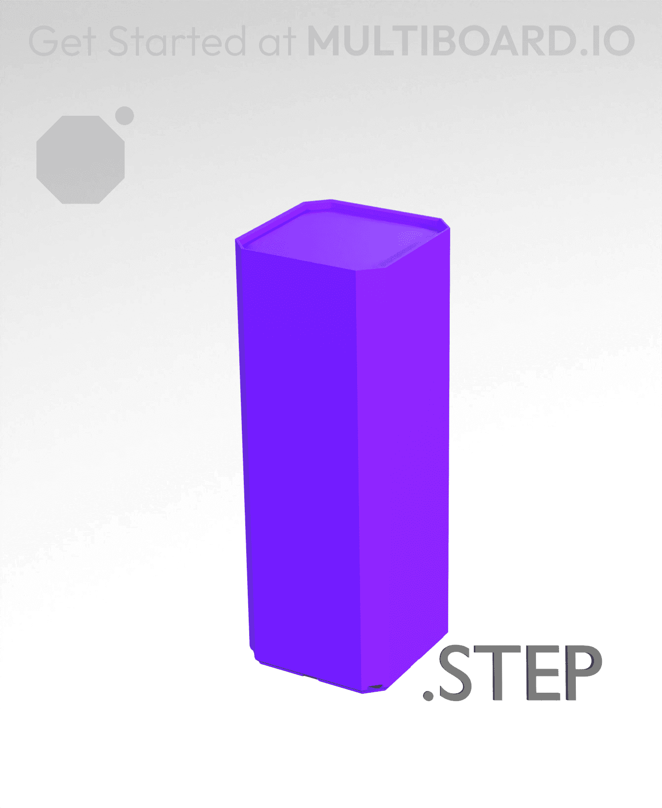 1x1x2·5 - Multibin Insert - STEP Remixing File 3d model