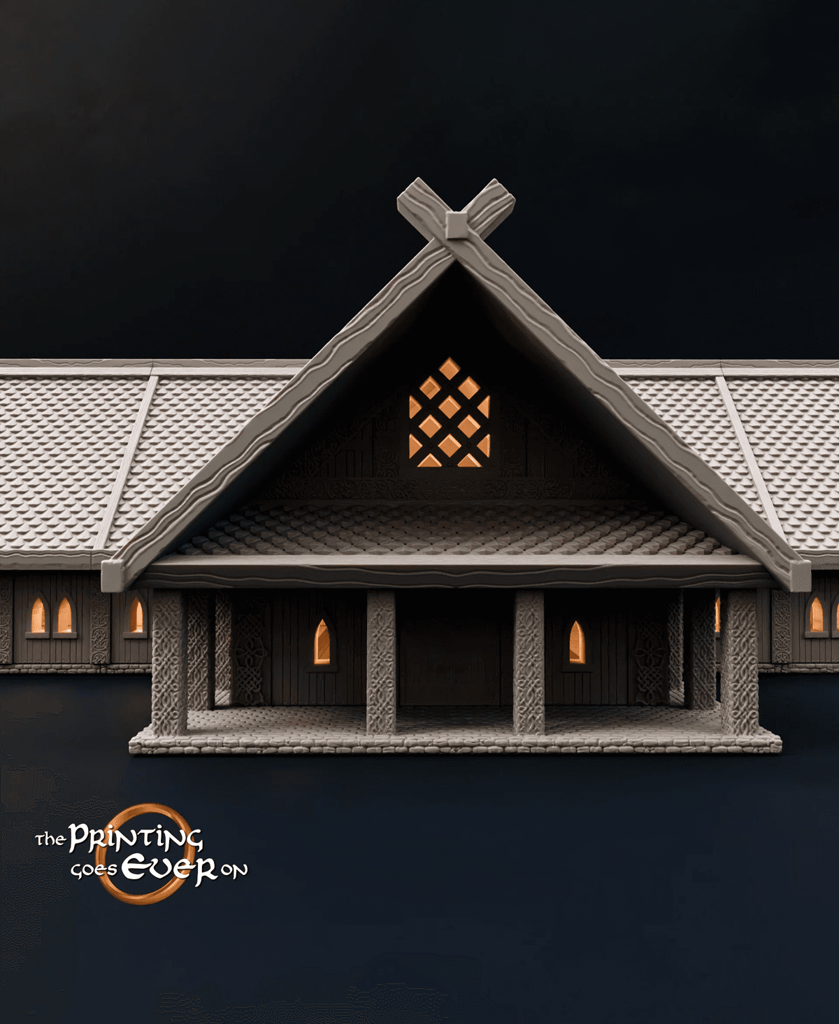 Modular Longhouse - Huge Terrain 3d model