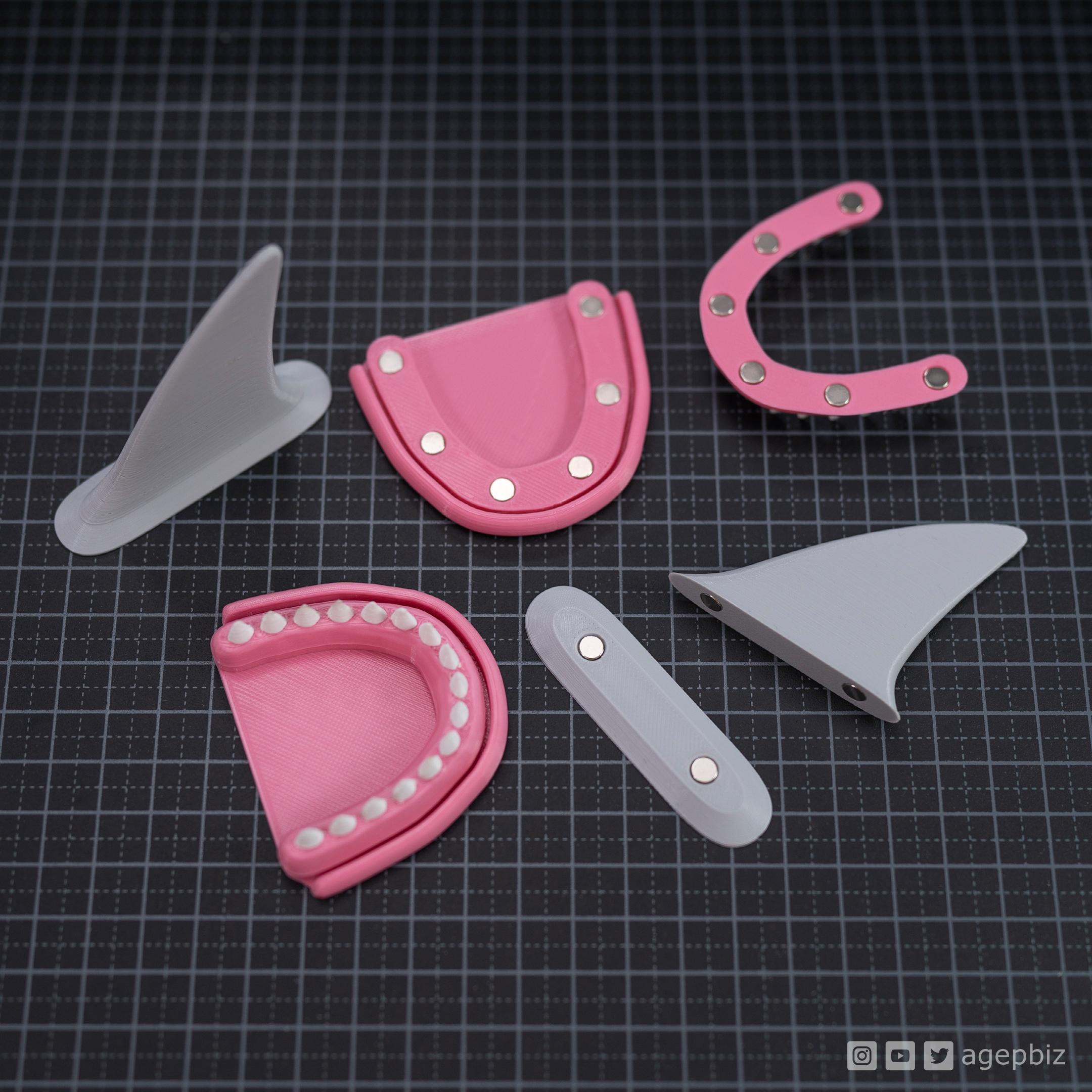 Sock Puppet Shark Accessories 3d model