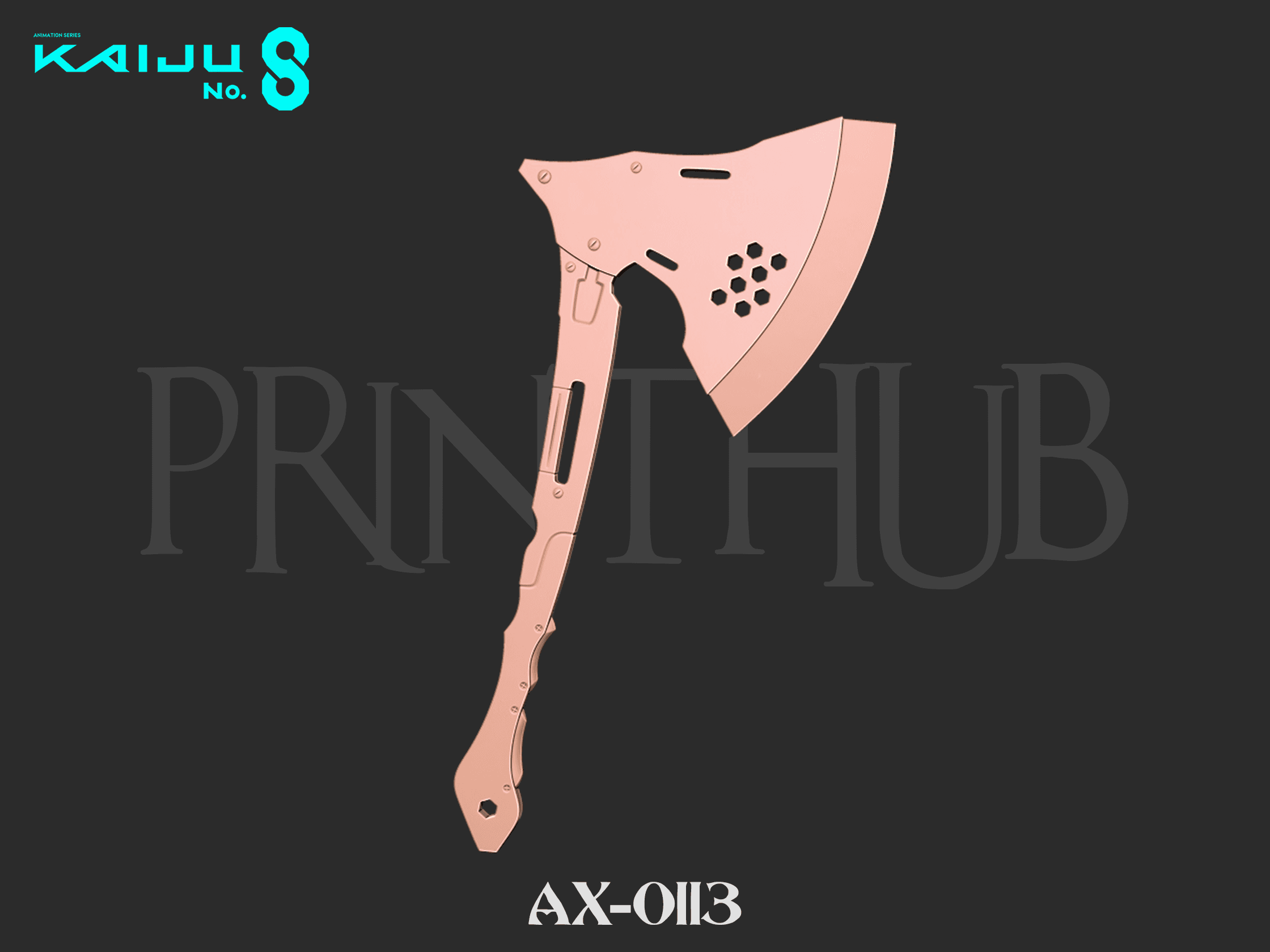 Kaiju No 8 - Kikoru Shinomiya Axe AX-0113 3d model