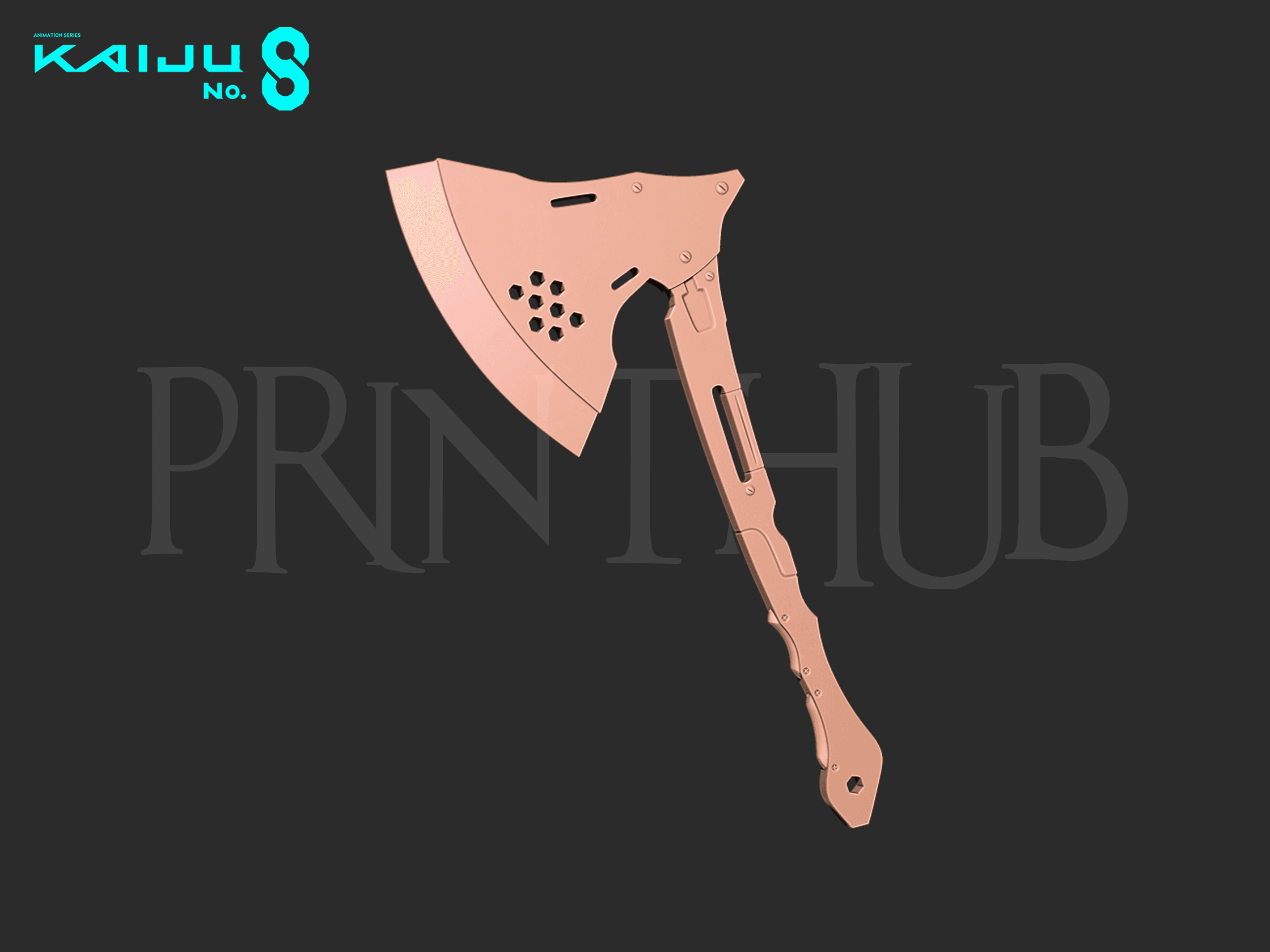 Kaiju No 8 - Kikoru Shinomiya Axe AX-0113 3d model